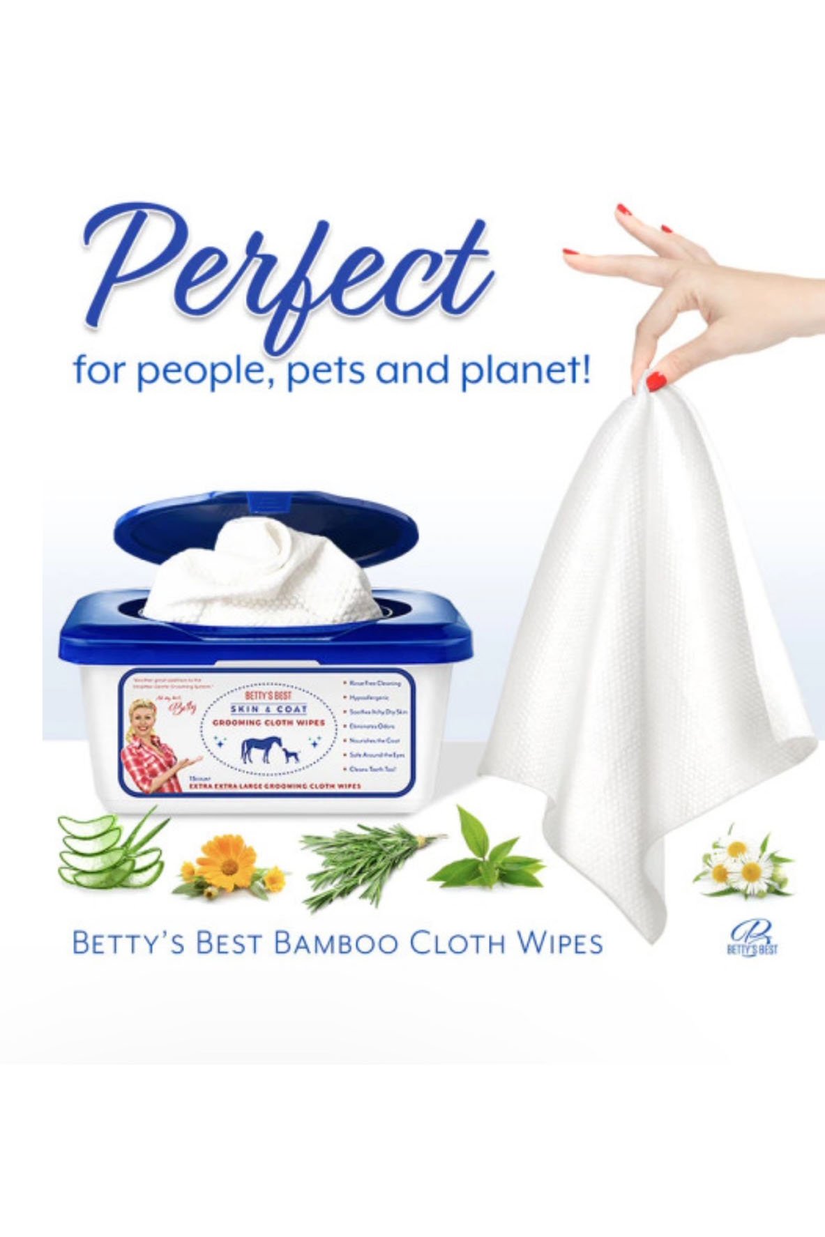 Betty's Best Skin & Coat Grooming Cloth Wipes - 2nd Round Equestrian