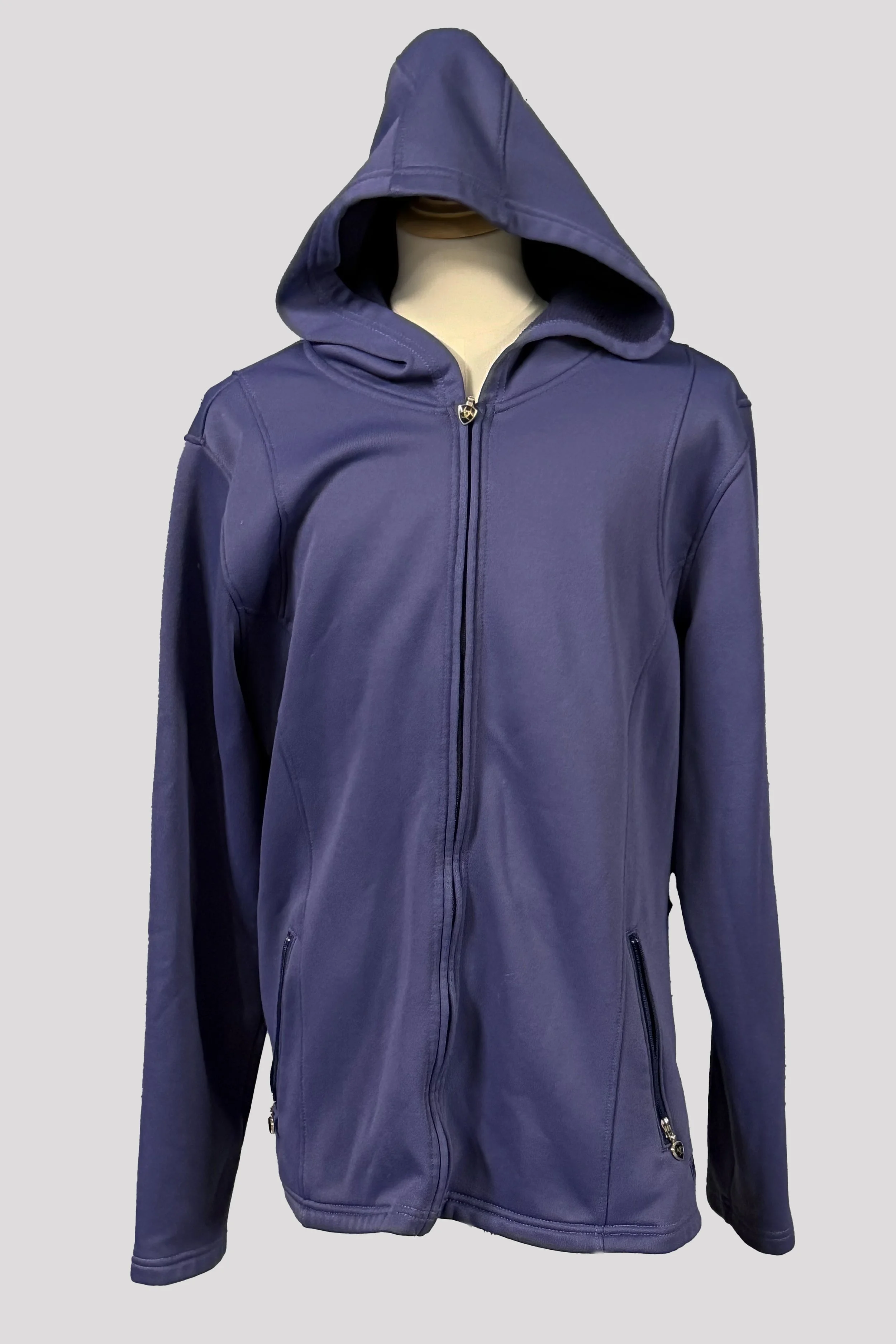 Ariat Full Zip Hoodie In Periwinkle - Large