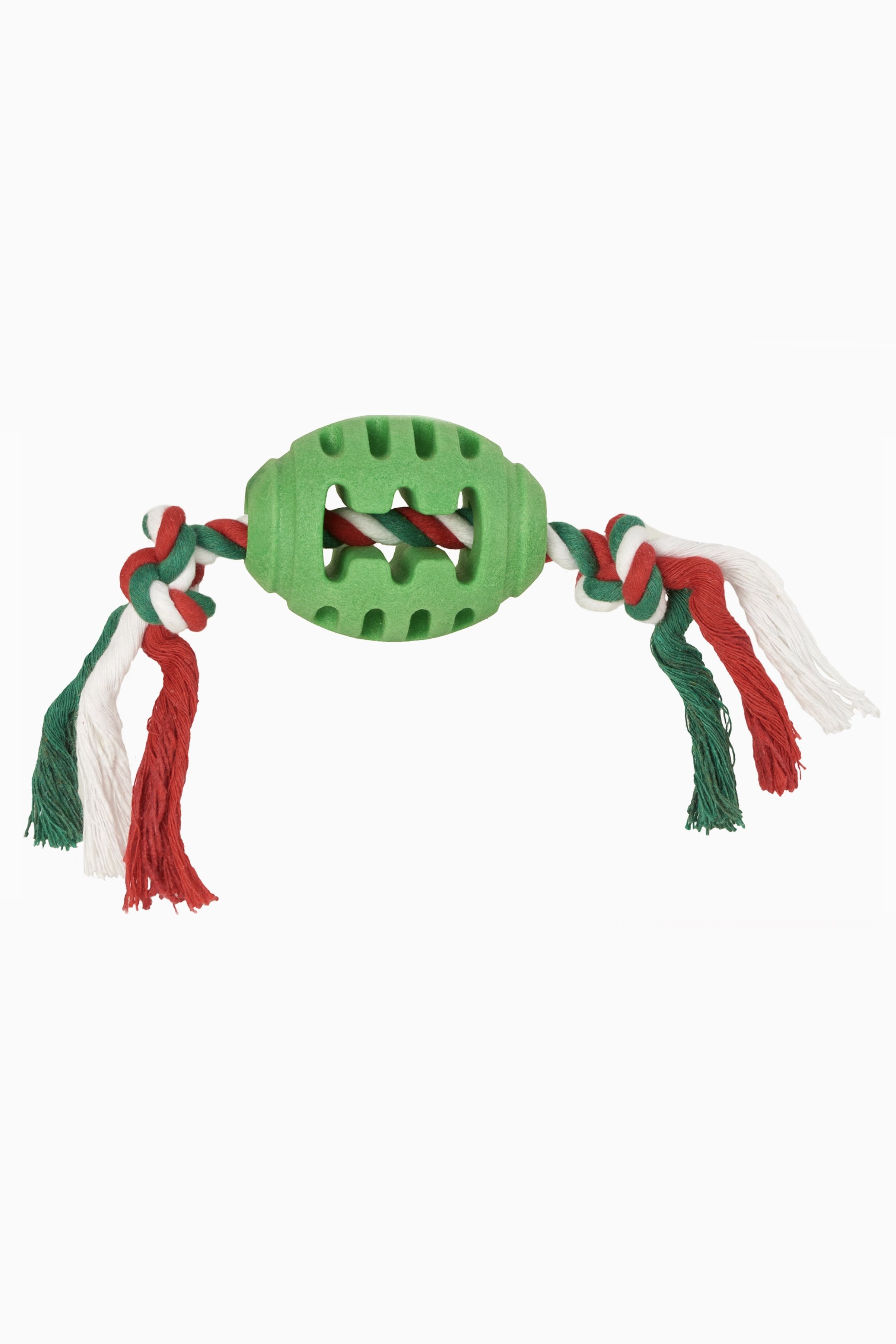 Chase 'n Chomp Green Foam Football Tug Toy Dog Toy