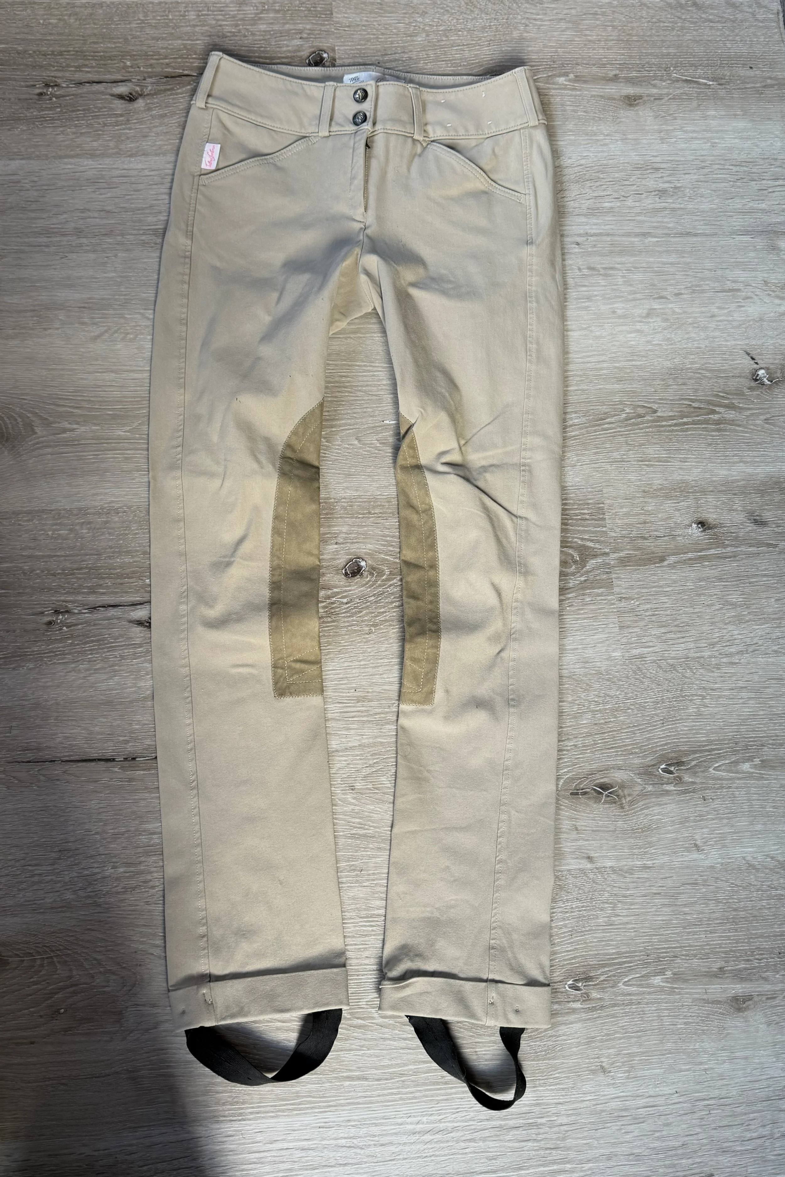 Tailored Sportsman #3969 Trophy Hunter Knee Patch Jods In Tan - Kids 16 Regular