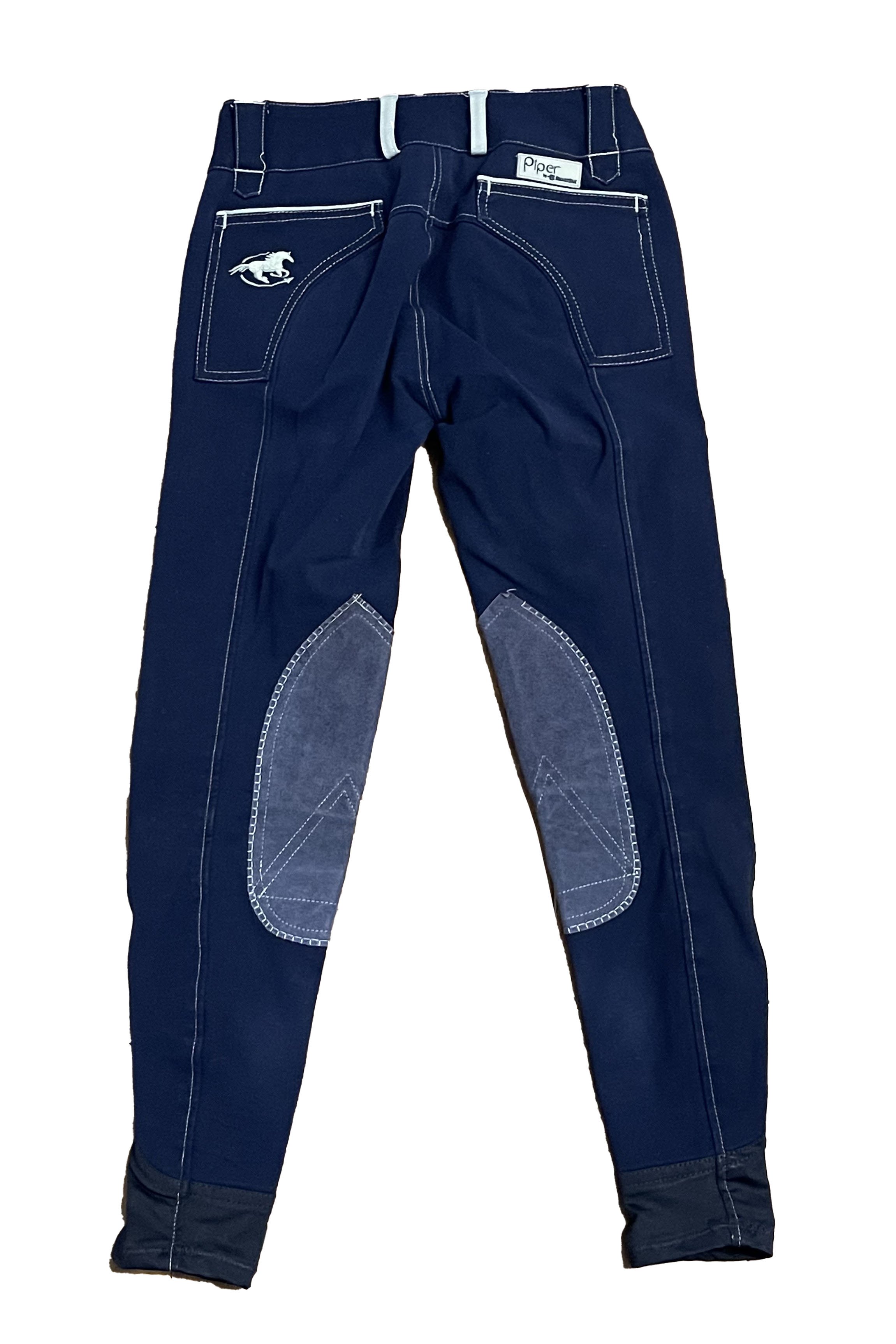 Smartpak Piper Original Knee Patch Breech In Navy & Dove - 22R - 2nd Round Equestrian
