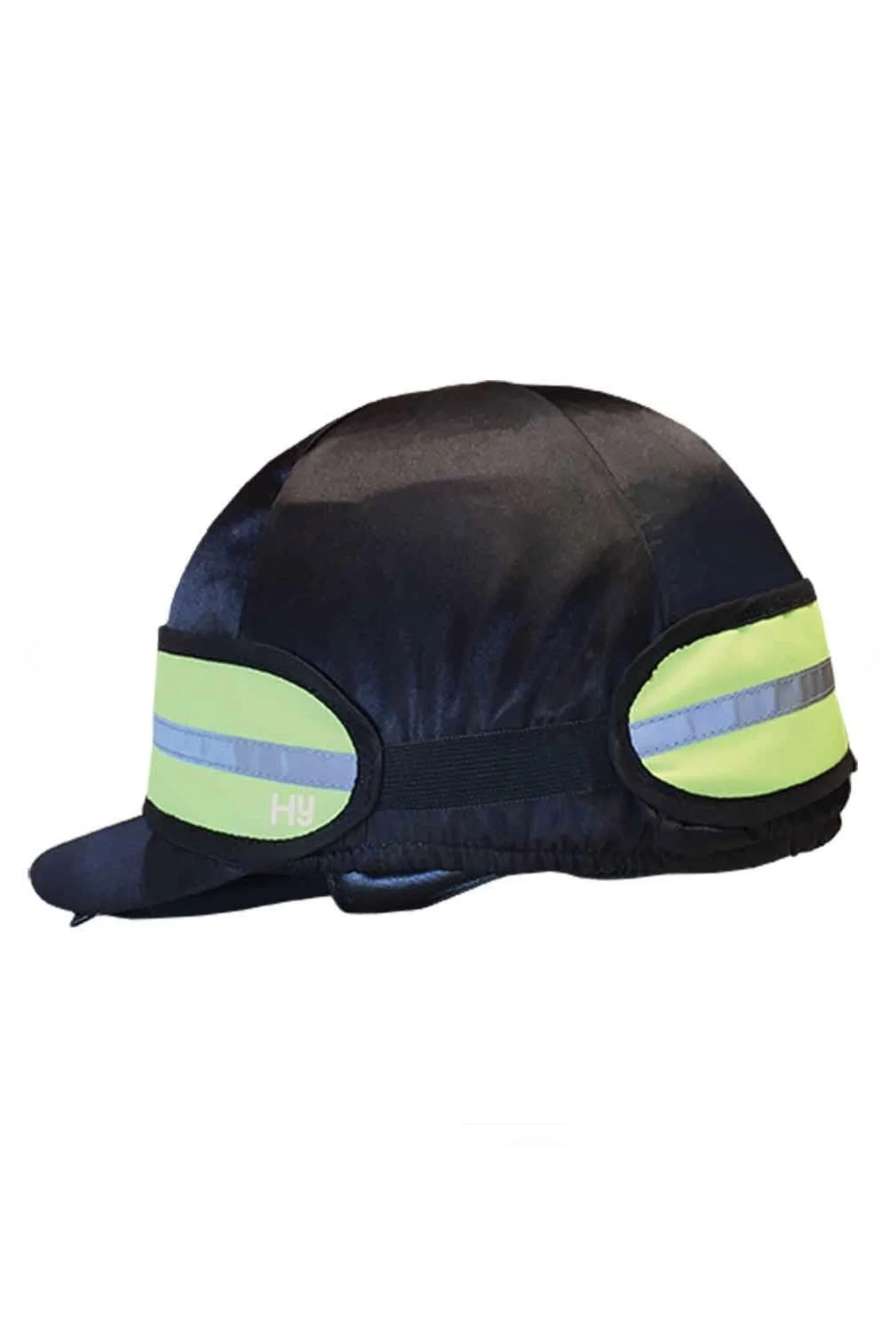 Hy Equestrian Reflector Elasticated Hat Band In Yellow - One Size