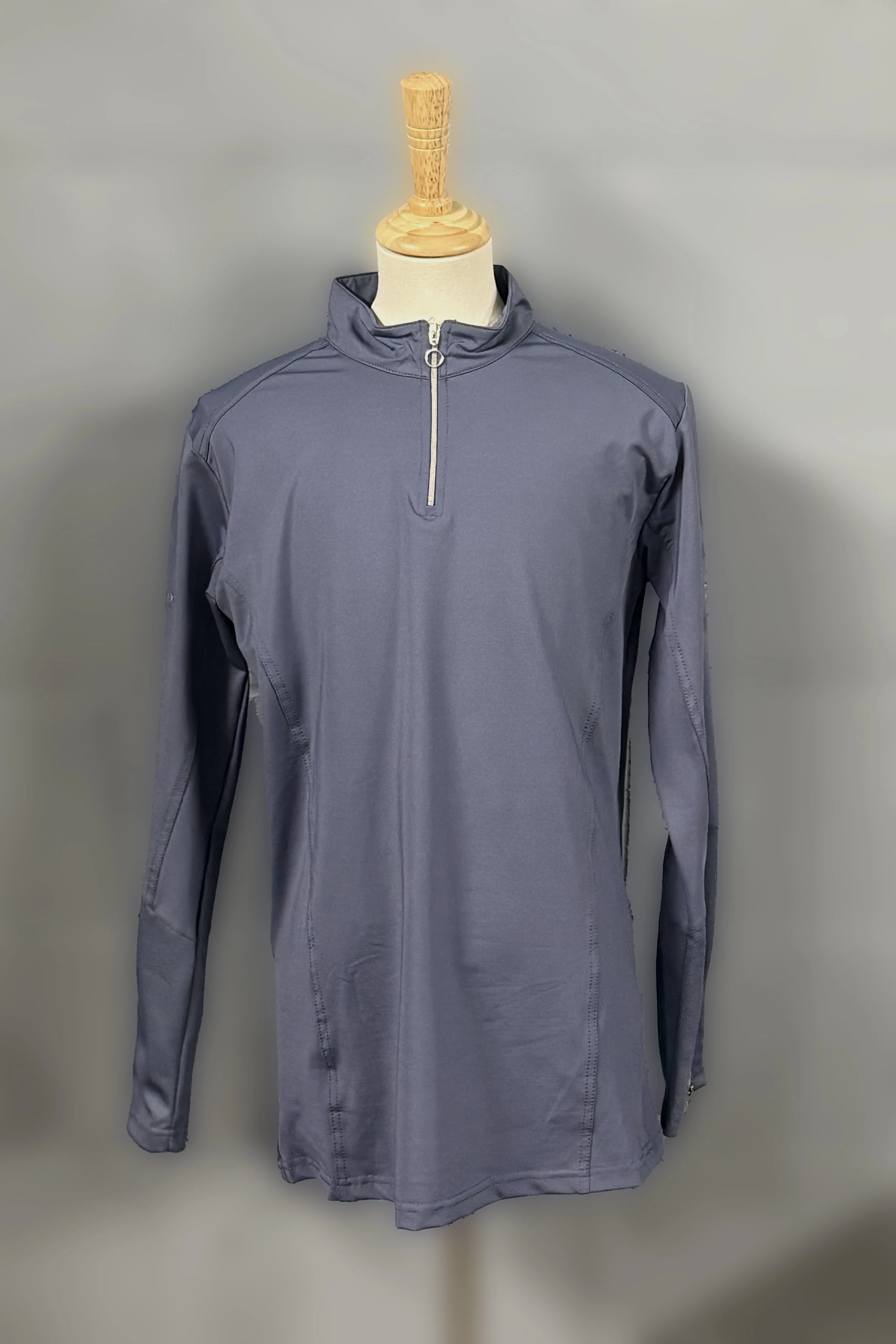 Aztec Diamond 1/4 Zip Baselayer In Slate Blue -XL