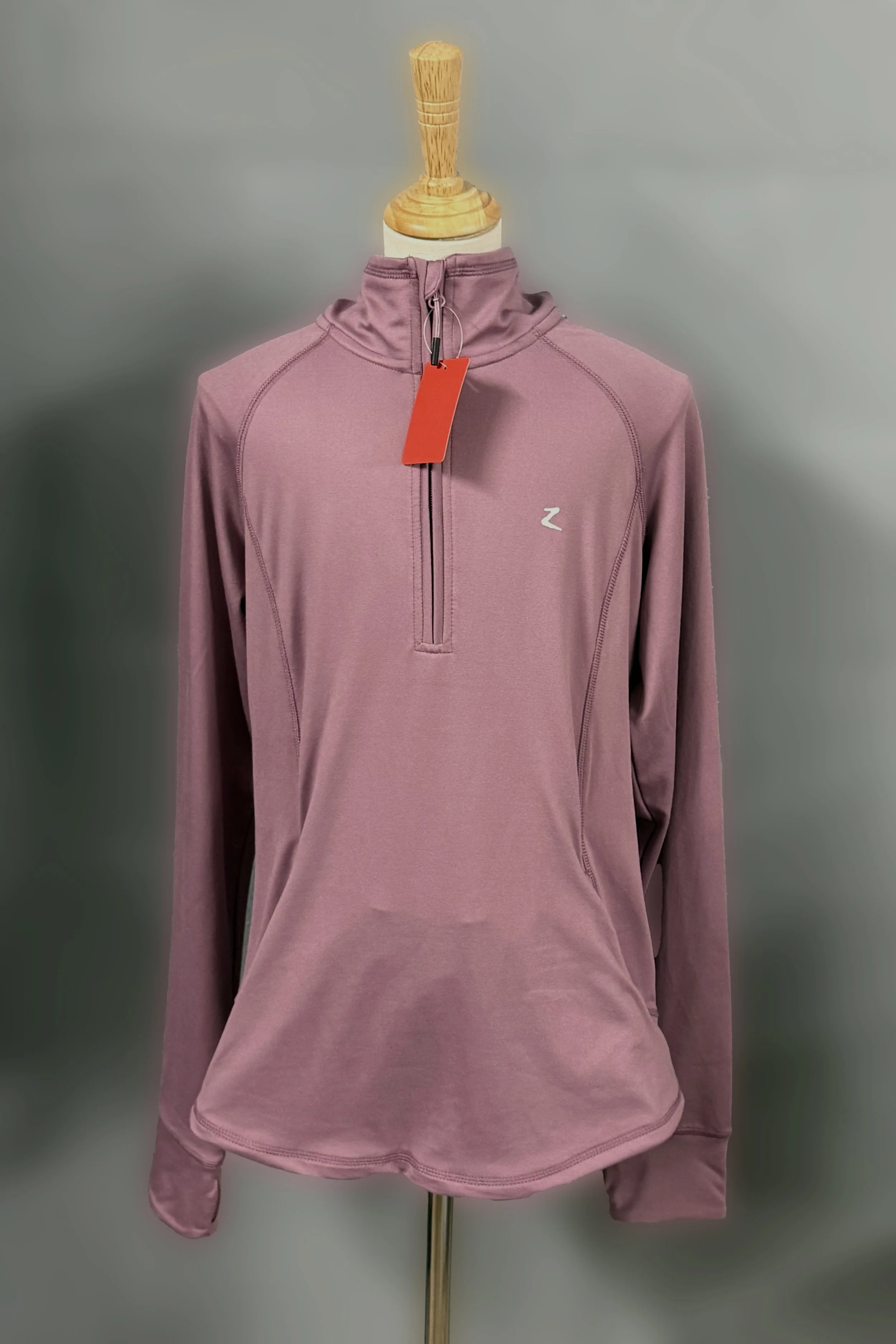 Horze Technical 1/4 Zip In Mauve - US 12