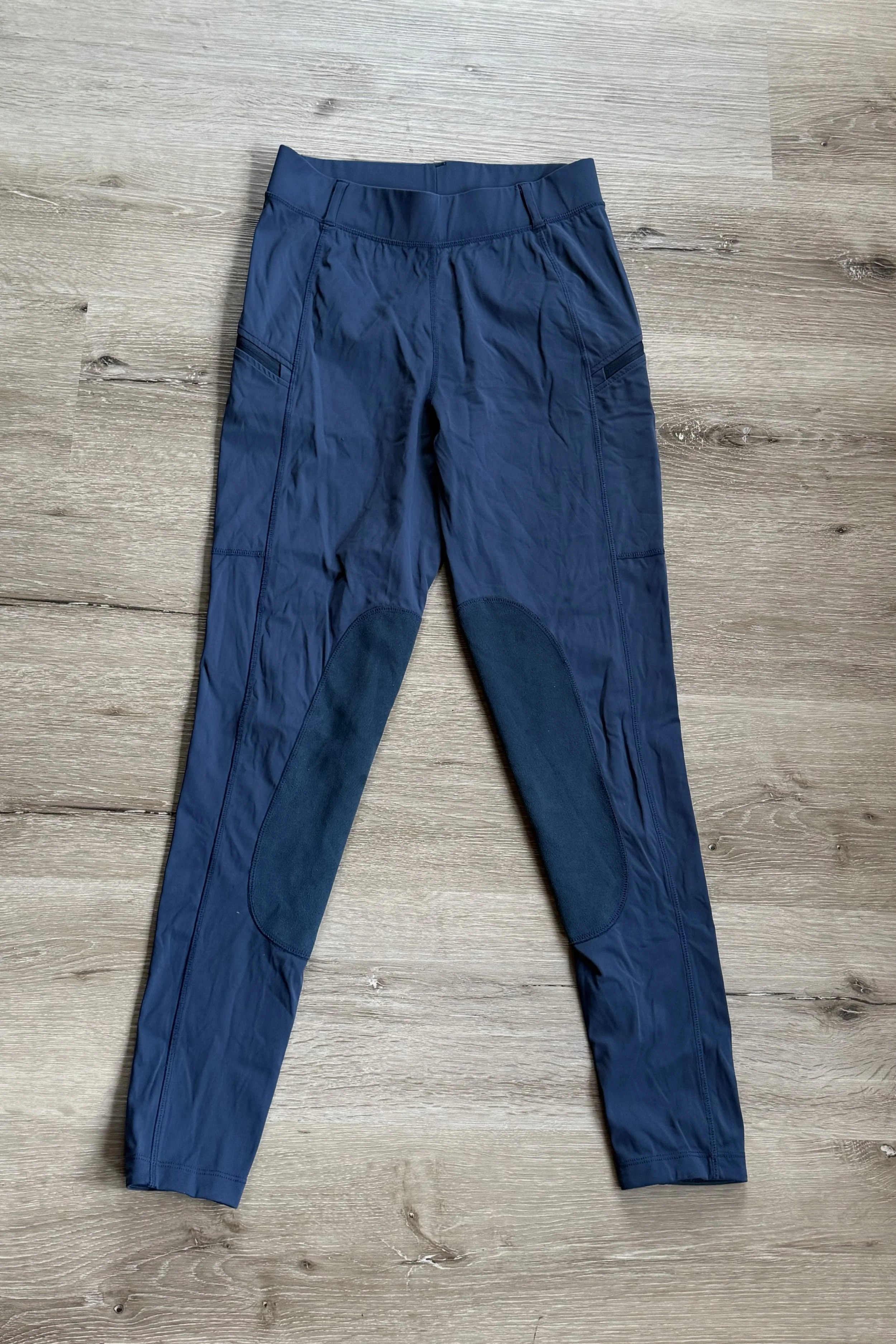 Willit Knee Patch Tights In Deep Blue - Small