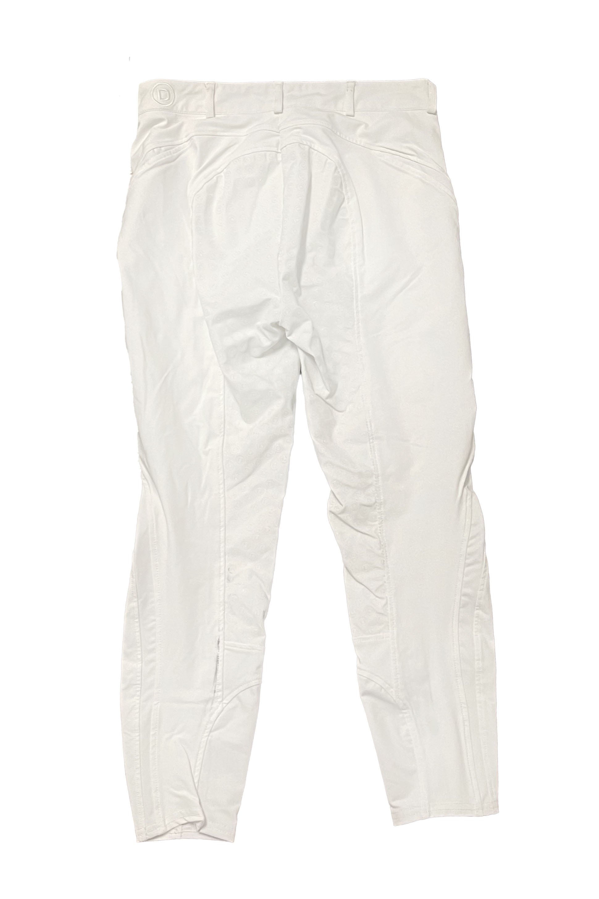 Dublin Prime Gell Full Seat Breech In White - 12 (Fits like a 26-28) - 2nd Round Equestrian
