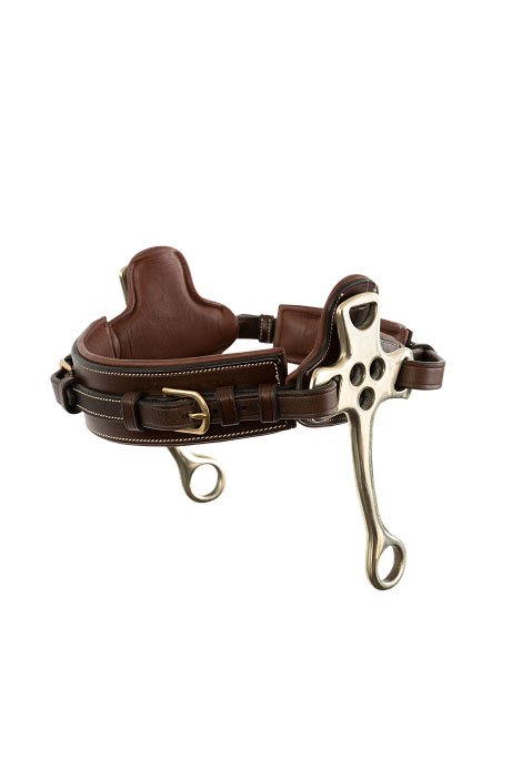 TRUST Hackamore Noseband In Brown - 2nd Round Equestrian