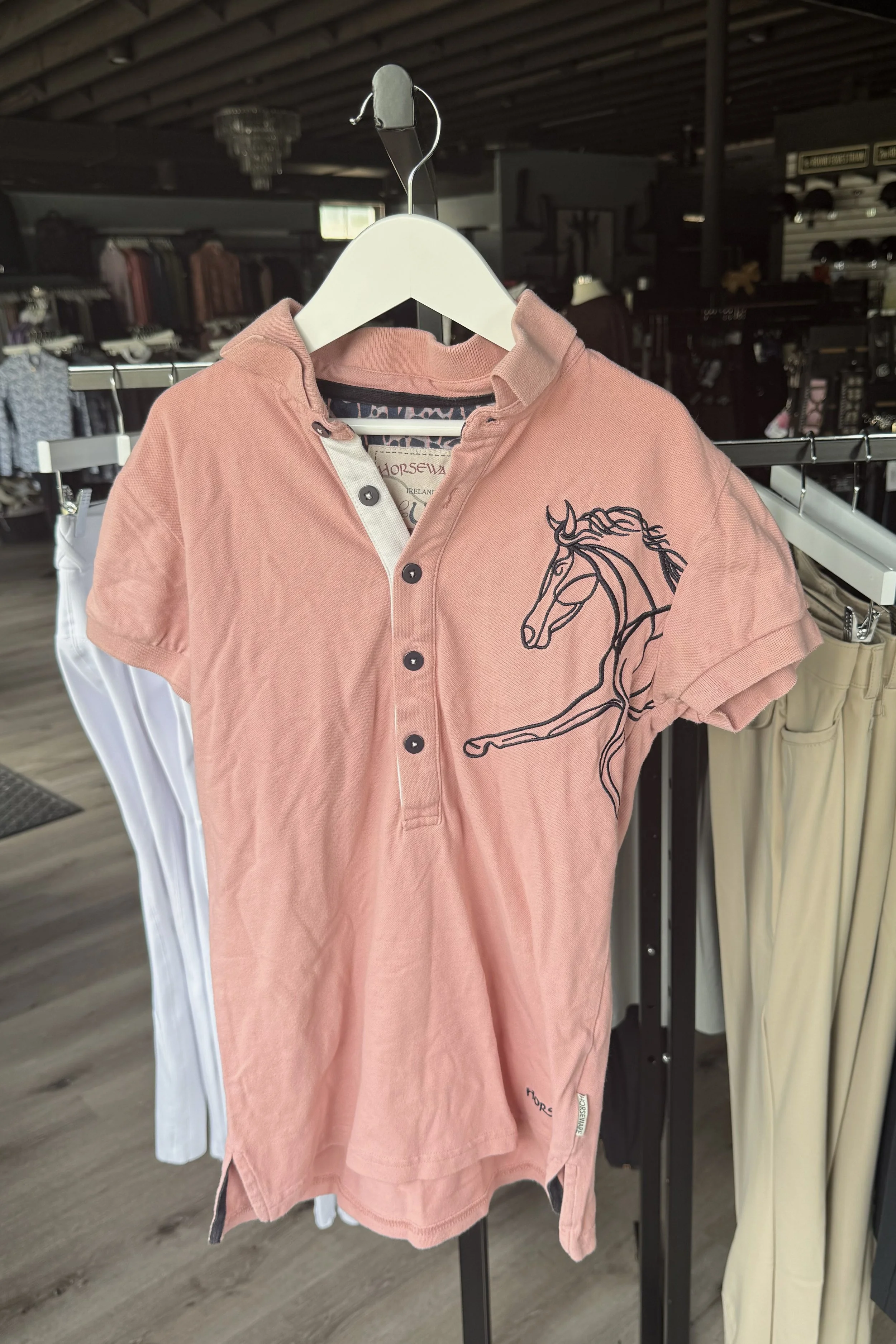 Horseware Flamboro Polo In Pink - Small