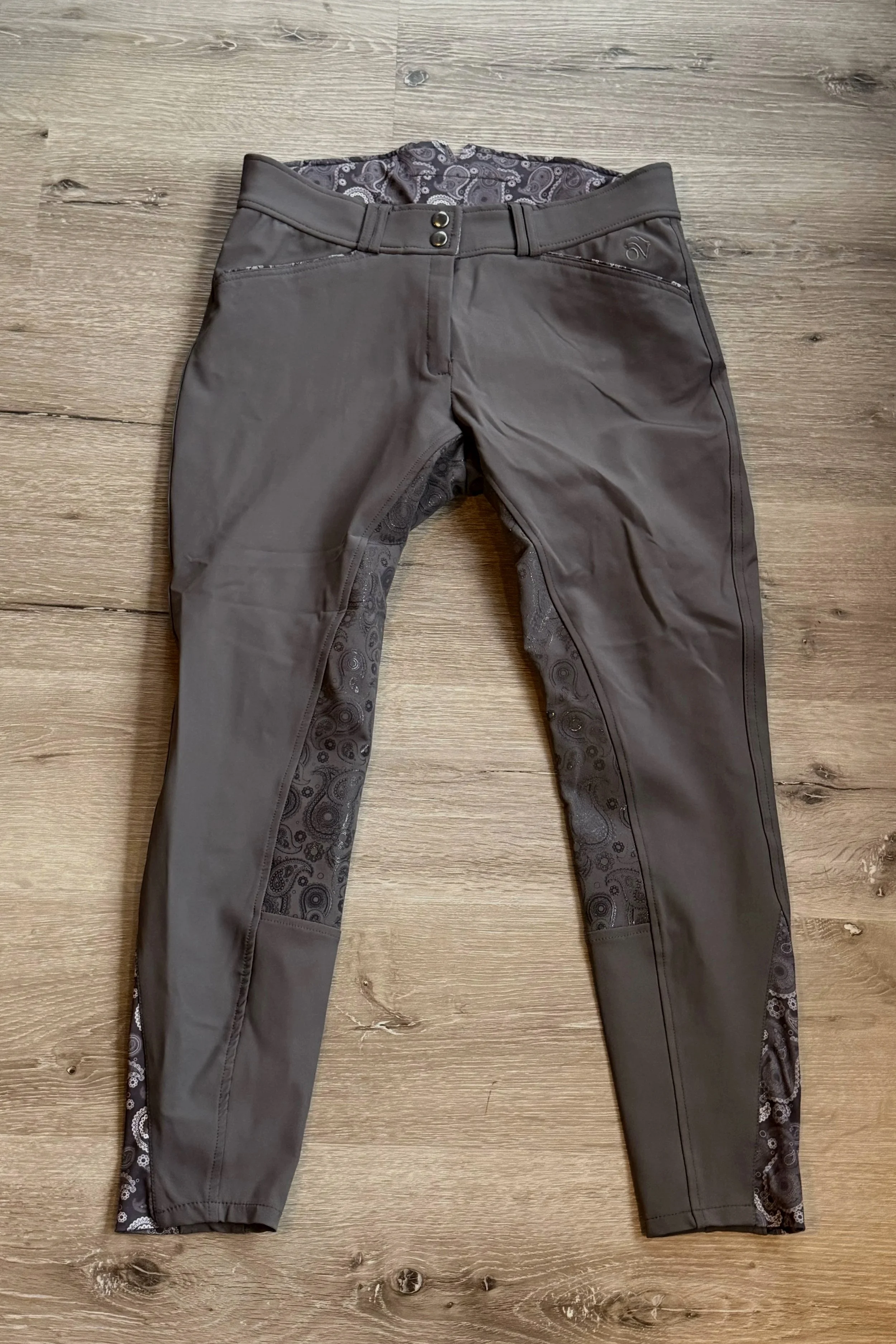 Ovation Full Grip Breech In Grey With Paisley Pattern Piping - 32R