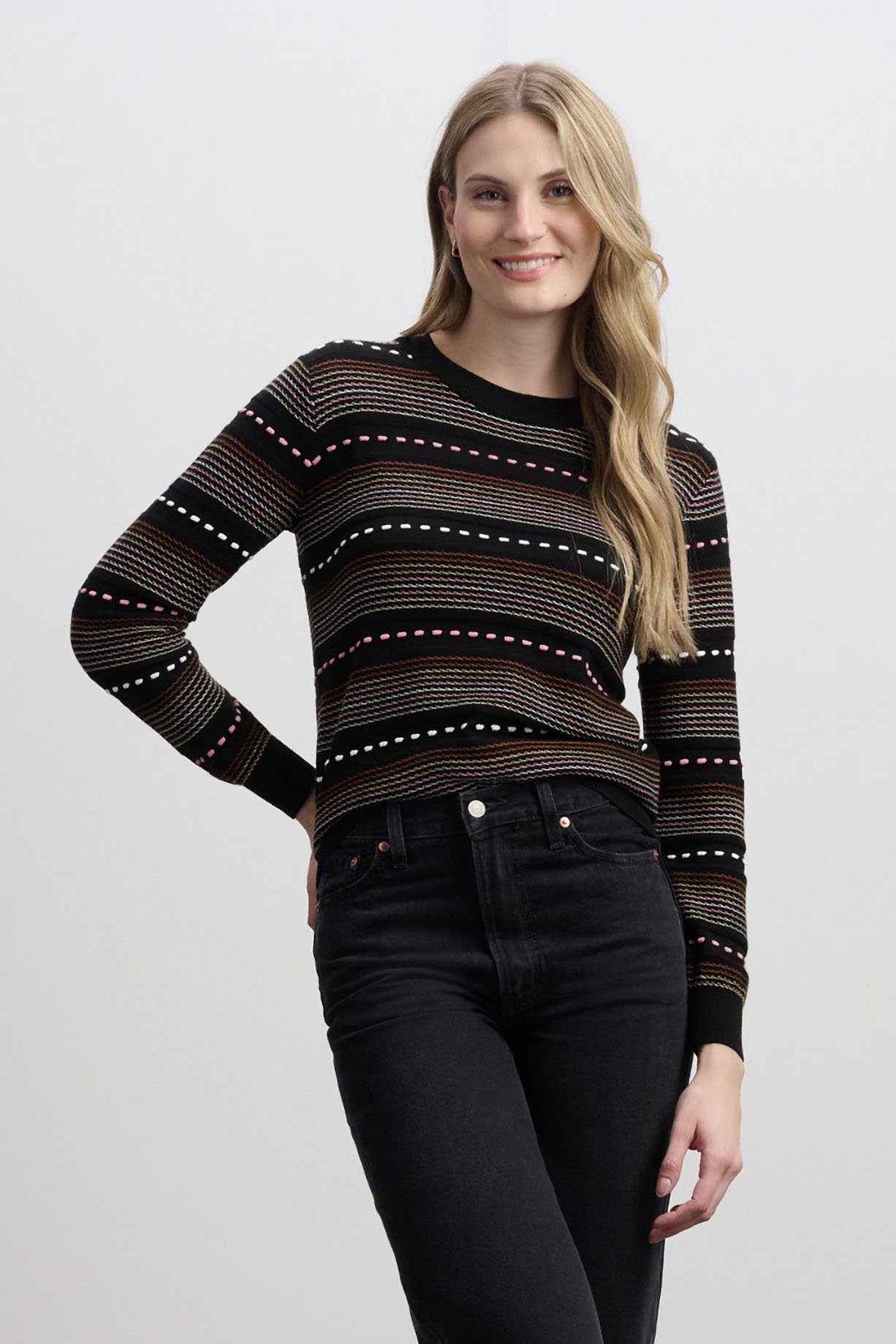 Hatley Kate Crew Neck Sweater In Black