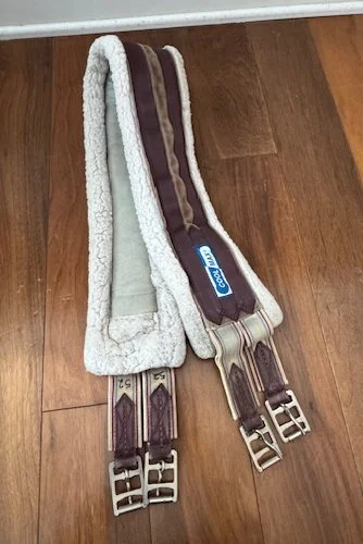 Lettia Coolmax Fleece Girth In Brown - 52"