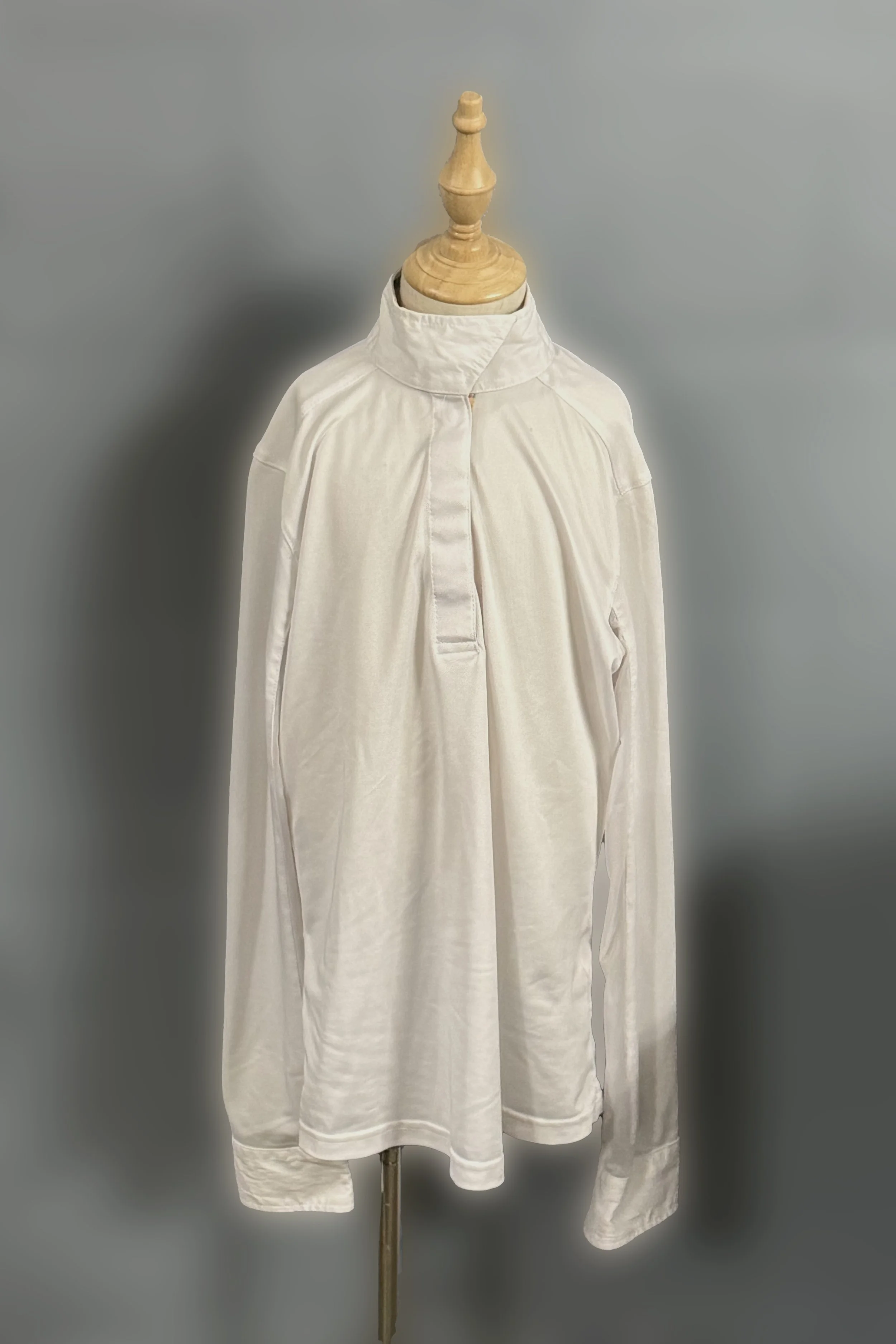 Shires Long Sleeve Show Shirt In White - XS