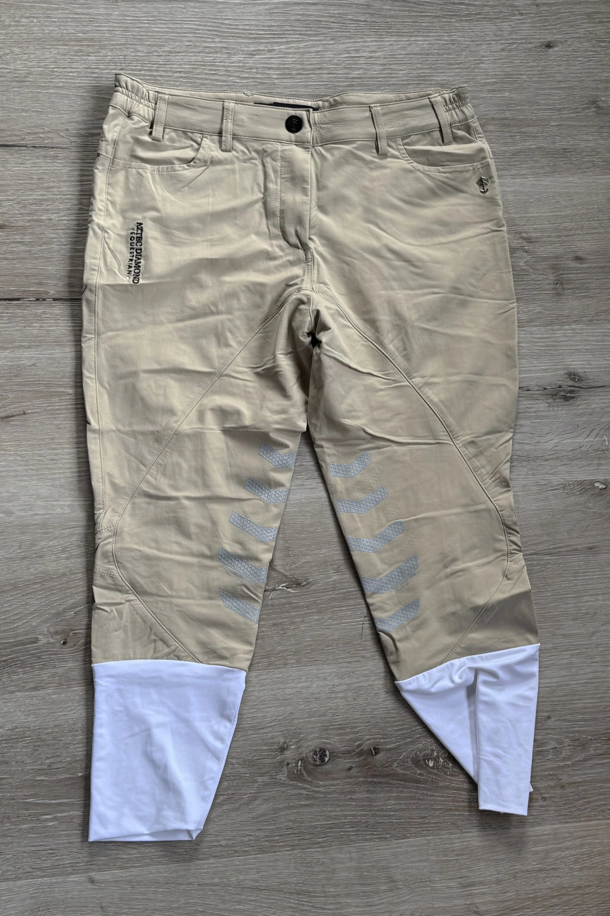 Aztec Diamond Knee Grip Breech In Tan - US 10