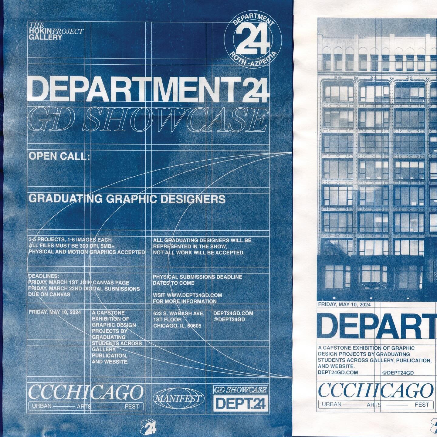 Department 24 posters going up early next week on a bulletin near you!

❗LAST CALL - Graphic Design Manifest Information❗

Our brand for this year is called Department 24. Department 24 is going to be a physical showcase in the Hokin Gallery, on 1st&