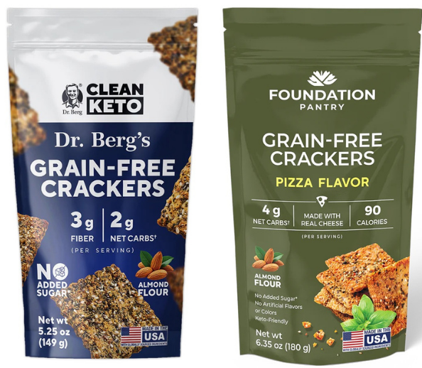 Dr. Berg. Keto Cracker Recipe Development. Alexandria, VA