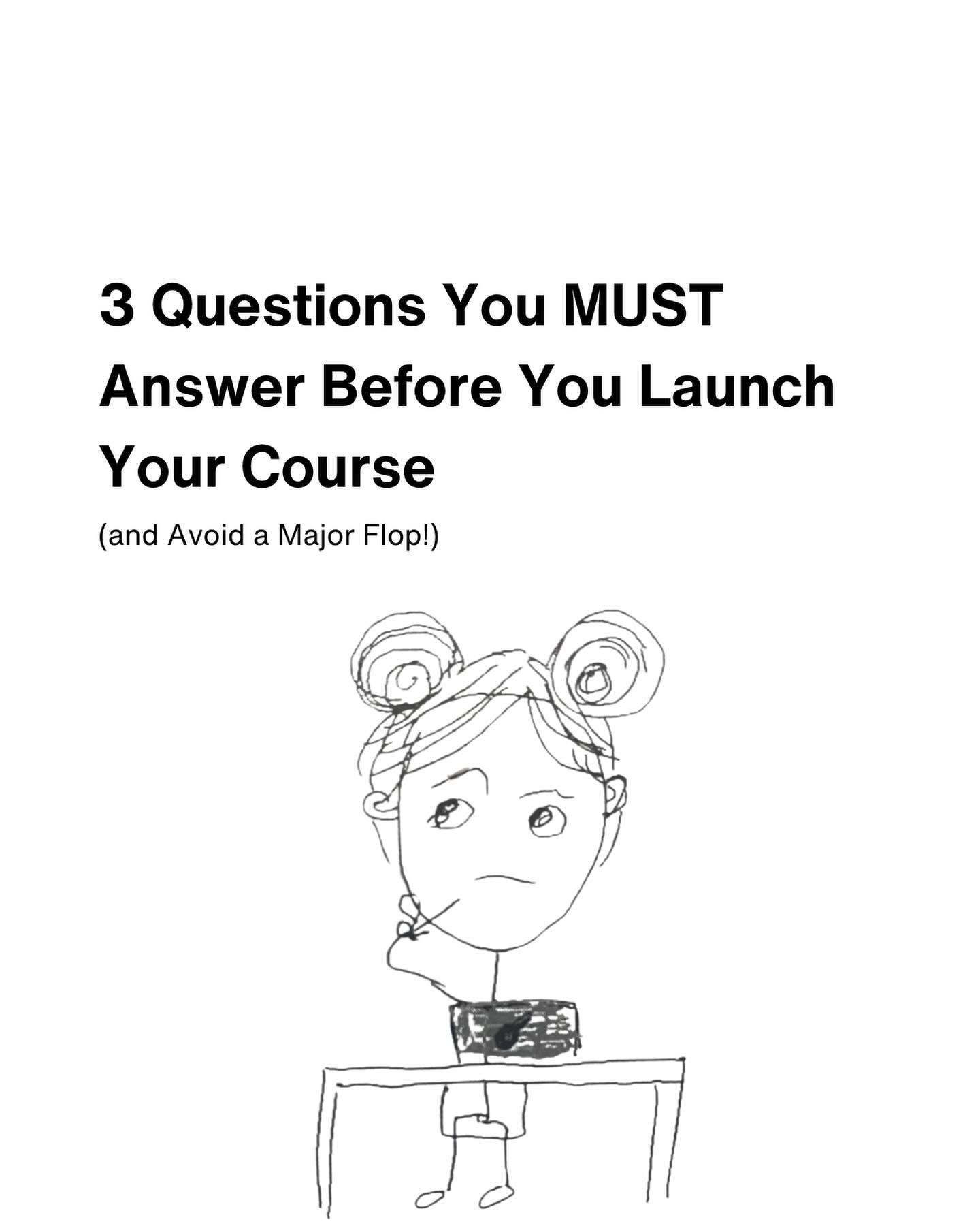 Answer these questions before you make any other moves in your course creation journey! 

Want a proven way to launch a course your students LOVE? Doors to &ldquo;Revolutionize Your Course&rdquo; open in a week!

Click the 🔗  in my bio to join the 1