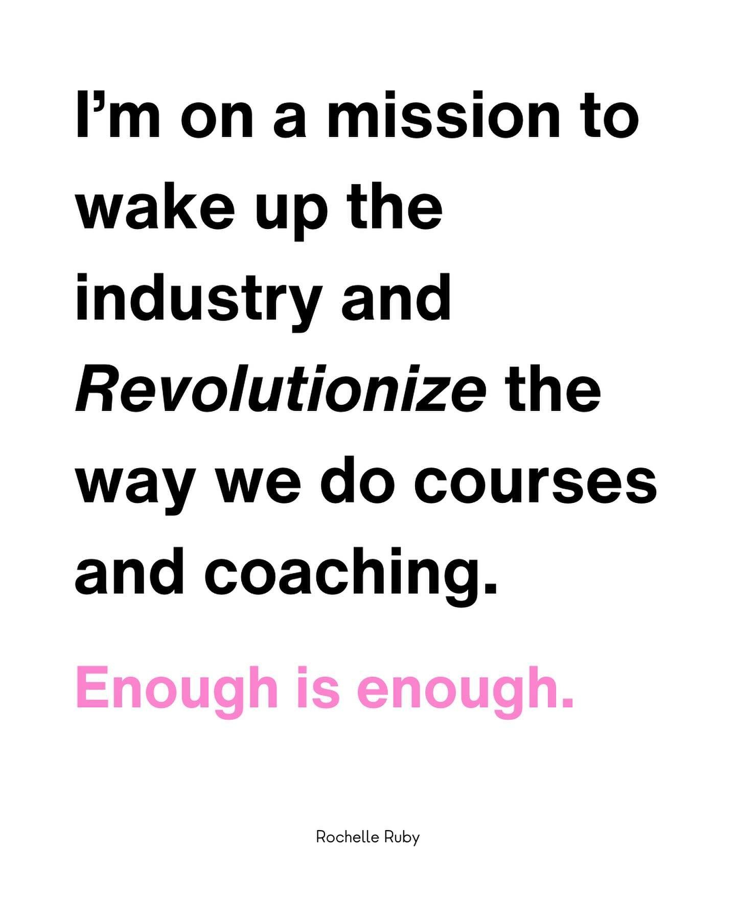 Swipe through to learn why I&rsquo;m on a mission to revolutionize the online course industry and how YOU can be a part of it.

Join the VIP waitlist for Revolutionize Your Course and get ready to create an unforgettable, transformational course.

Co
