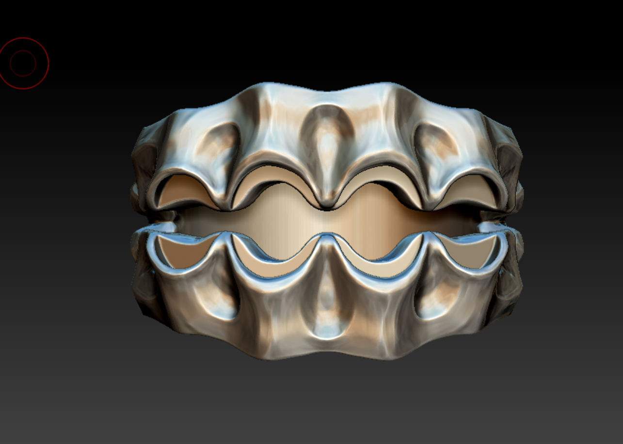 Soft Bite Ring Zbrush WIp, 2021