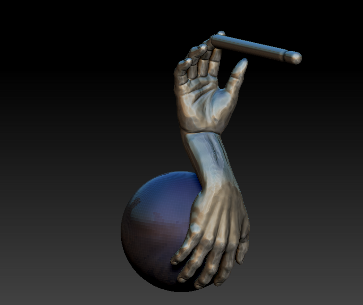 Letting It go Earrings Zbrush Model, 2021