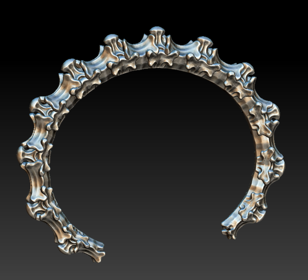 Plagia Cuff zbrush model, 2021
