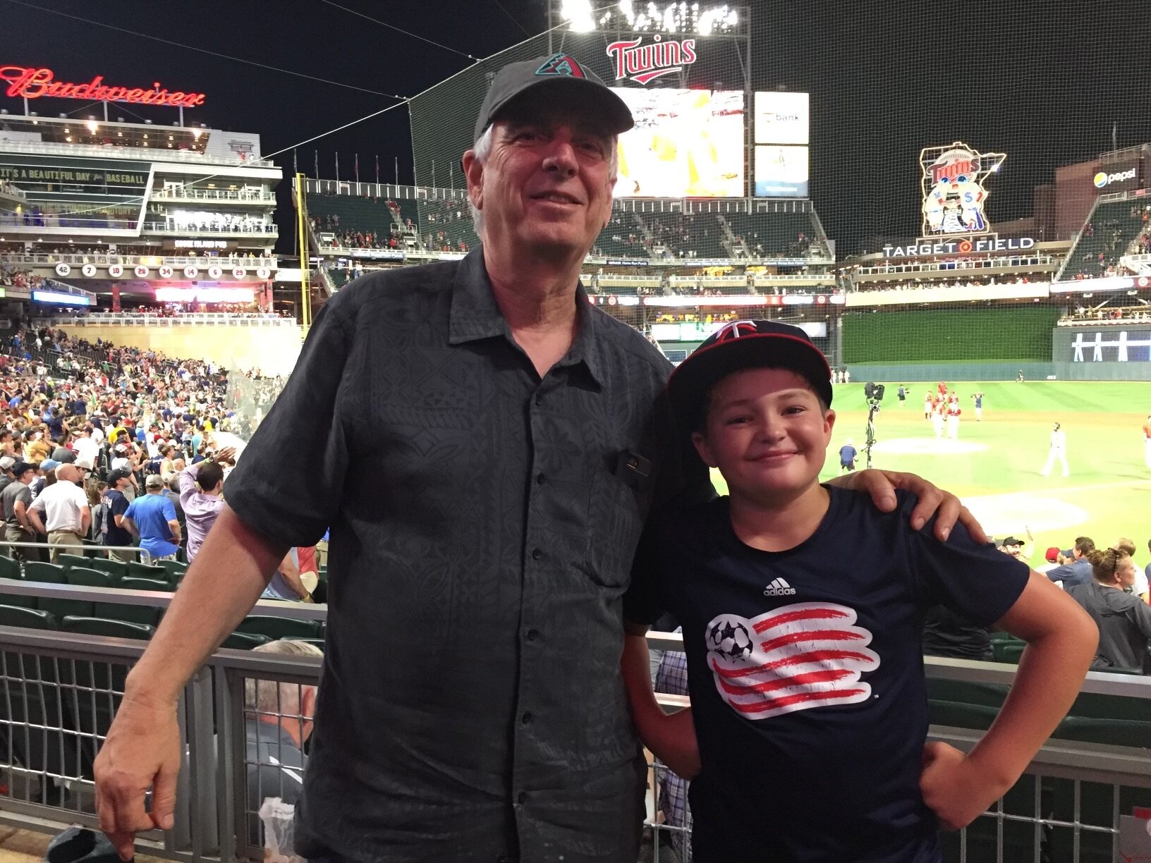 Ollie and I at Target Field - Minneapolis, home of the Twins