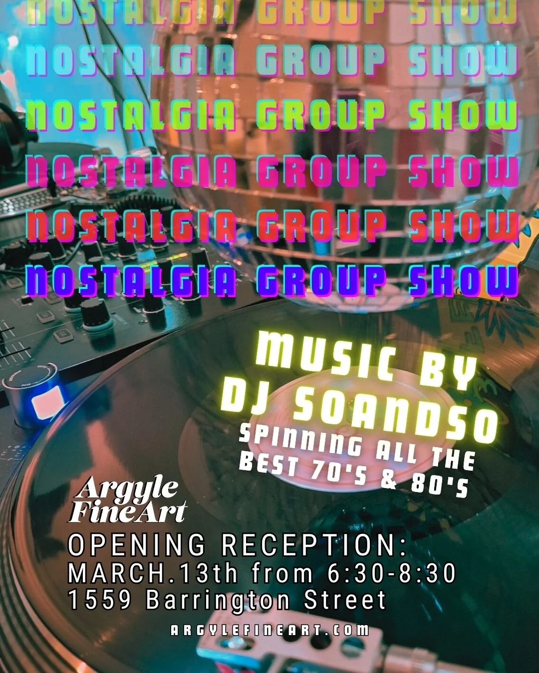 FRIDAY MARCH 13th 6:30-8:30