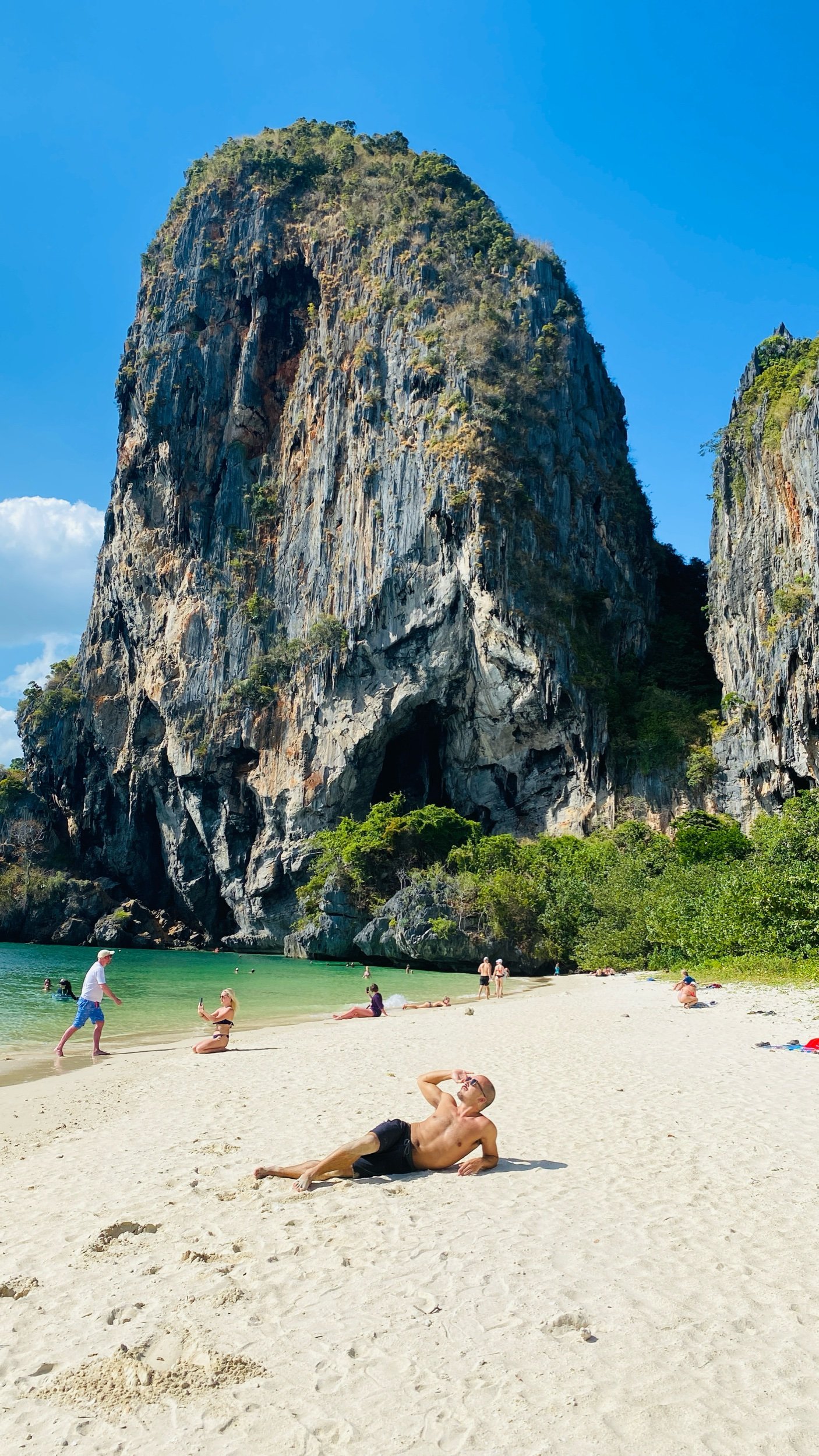 Sunburned in Krabi.