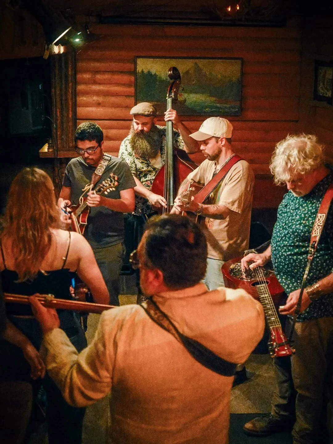 Sitting in with Bluegrass Night. Photo by Daniel Elson