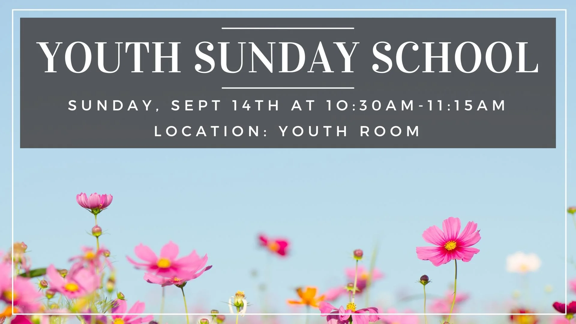 Youth Sunday School