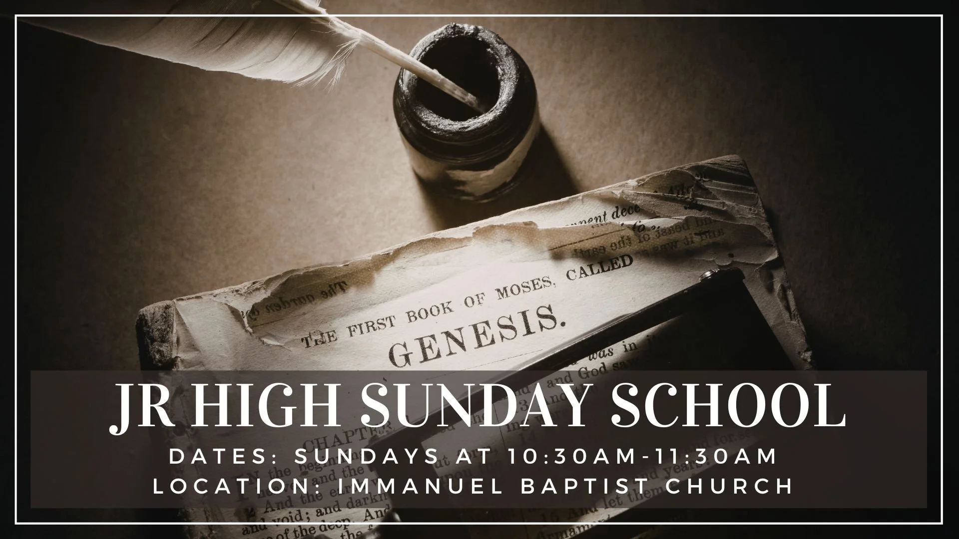 Jr High Sunday School