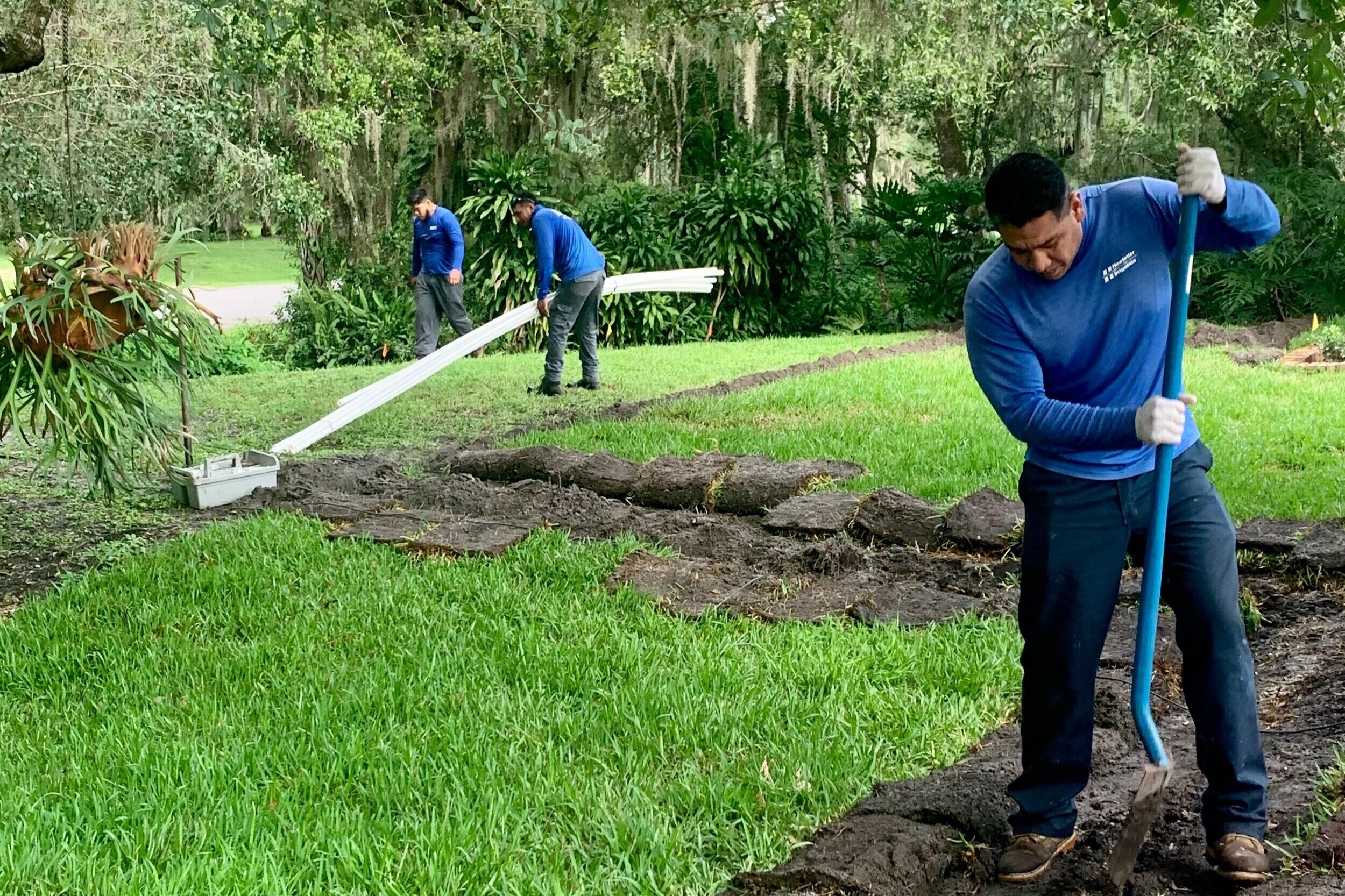 Irrigation Hostetler Irrigation offers free estimates on new installation projects and repairs. We service all brands of sprinkler systems. All of our rotor sprinklers are commercial grade.