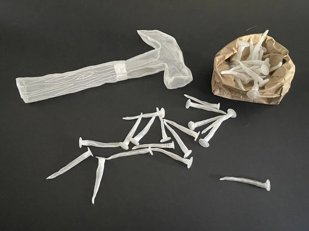 Organza Hammer with Nails