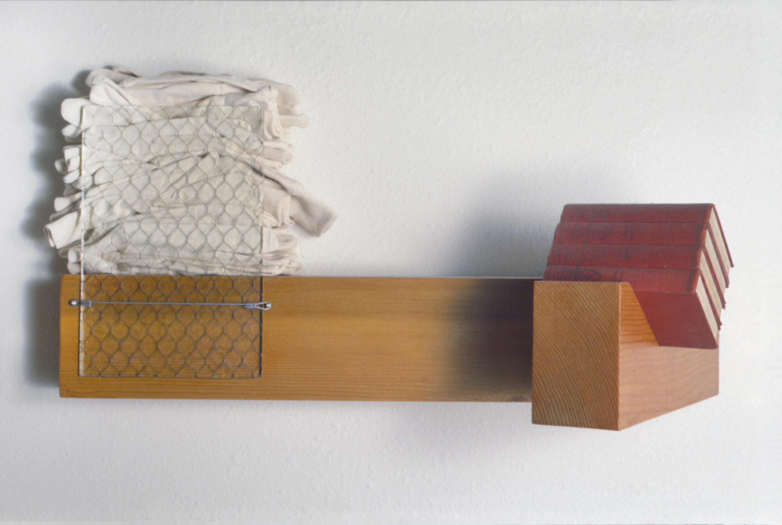 "Funk and Wagnalls: 1934"
13 x 30 x 13in, mixed media, 1991