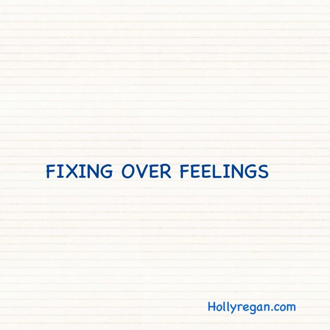 The impulse can be to fix the problem instead of feel the feelings. The urge to fix is itself a way of moving away from what we&rsquo;re feeling. Awareness isn&rsquo;t overthinking. Awareness is noticing what is happening within you without immediate