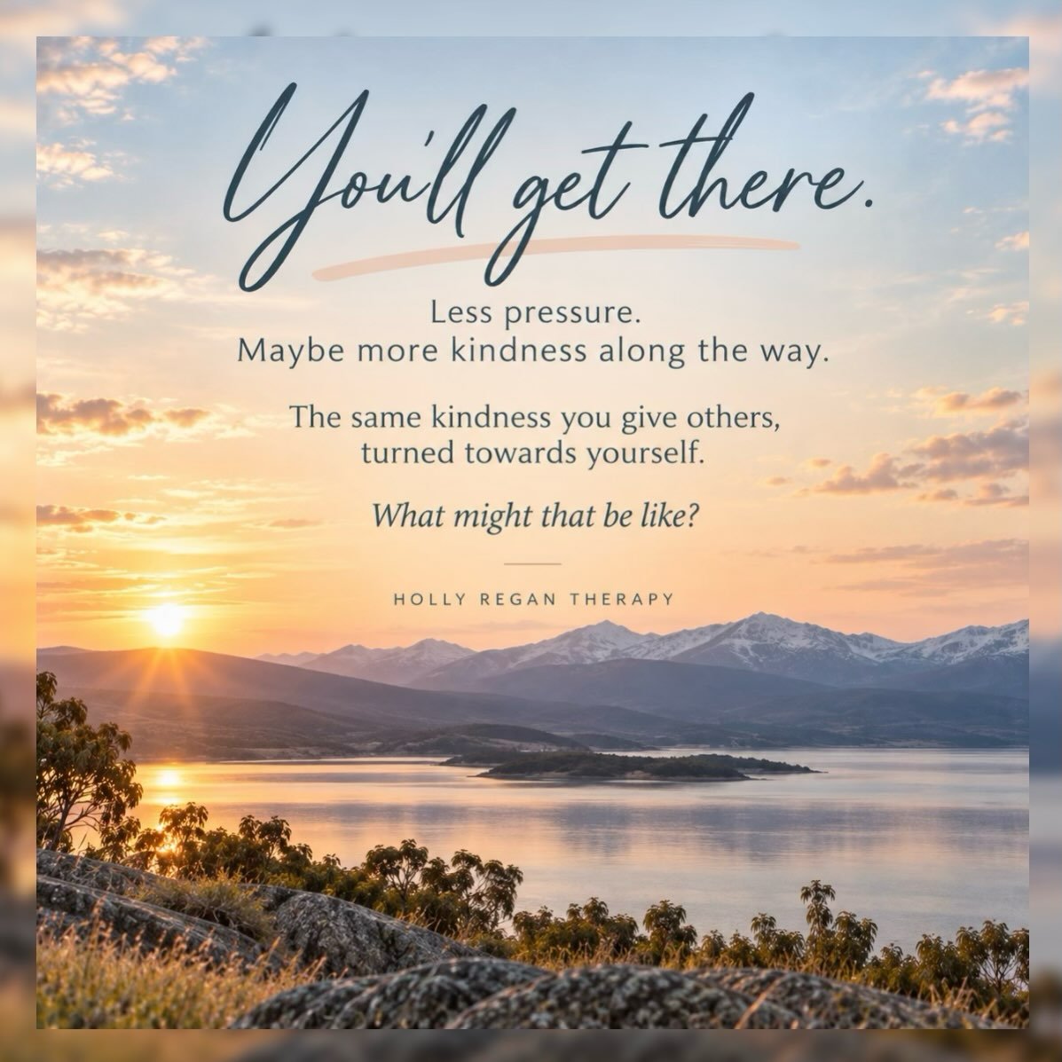 QUESTION
What if &ldquo;you&rsquo;ll get there&rdquo; wasn&rsquo;t about getting there faster?
OBSERVATION
We often know what we&rsquo;re moving towards.
Feeling more settled.
Understanding ourselves better.
Responding differently.
Making a change.
A