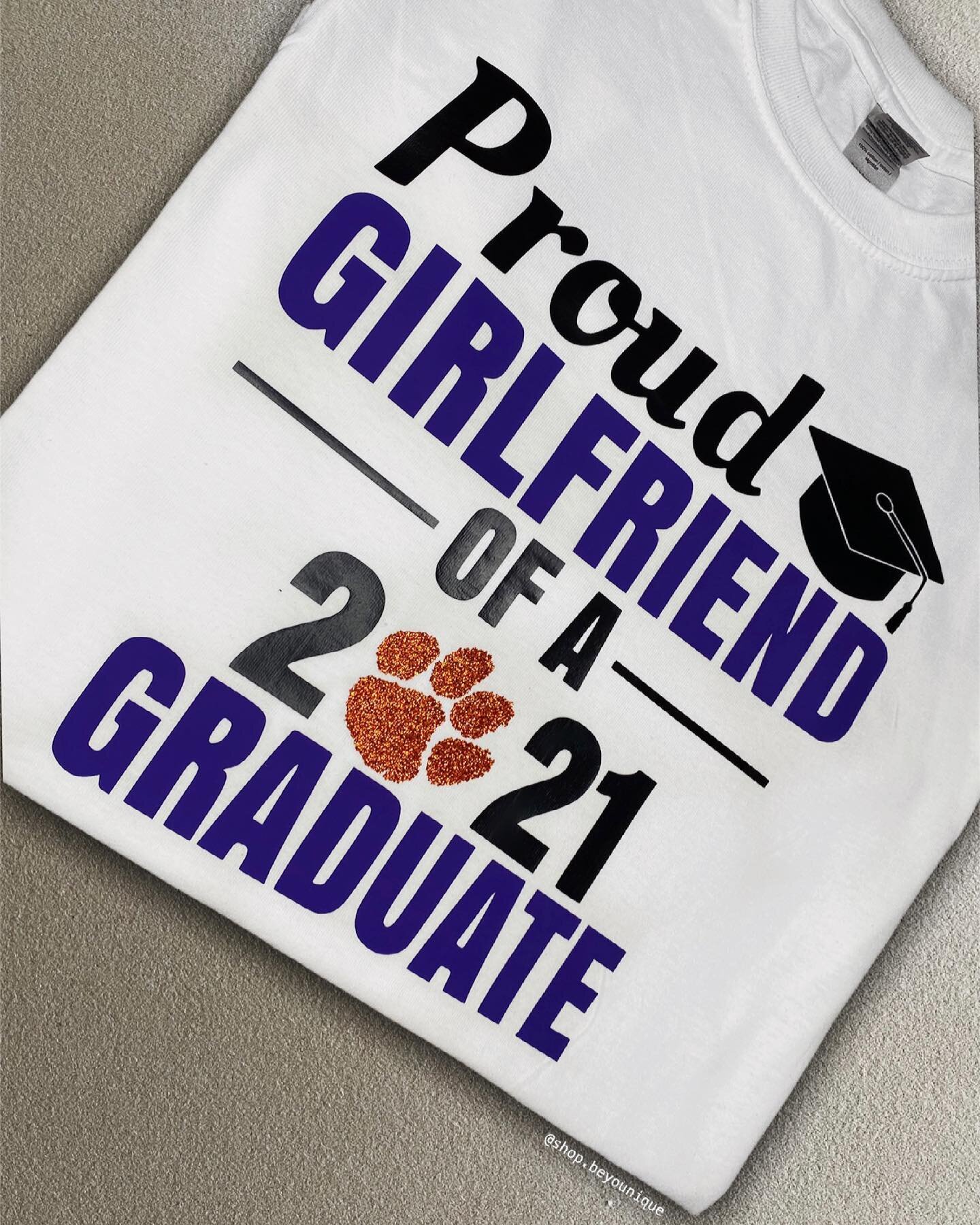 Custom Graduation Shirt 💜🧡 #ShopBeYOUnique