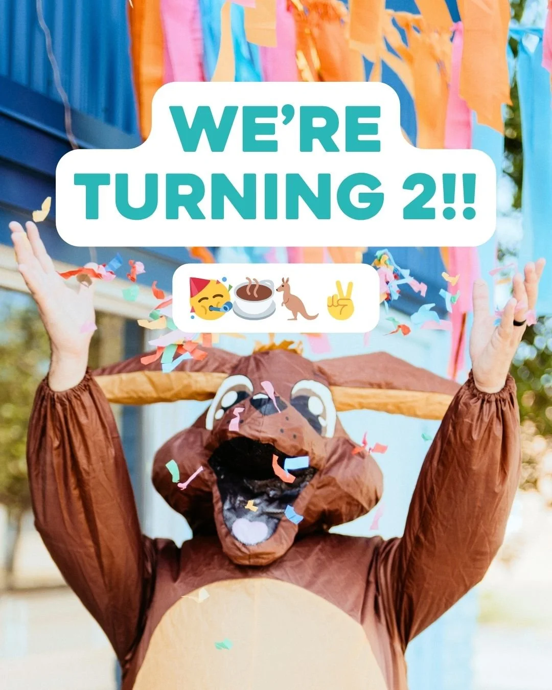 We&rsquo;re turning 2!! 🎉

Join us Saturday, April 11th from 8am-2pm as we celebrate TWO YEARS of our cafe! ✌️

It'll be a family-friendly day of bites, brews, and belonging! 🤩

We&rsquo;ll have giveaways happening all week leading up to it, plus i