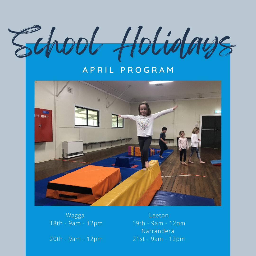 Holiday Program is Live. Wagga, Leeton and a new one for us Narrandera.​​​​​​​​
​​​​​​​​
&zwnj;Head to our website to book in!!! ​​​​​​​​
​​​​​​​​
https://www.littlechampionswagga.com.au/ #waggabusiness #circus #gymnastics #riverina #gymnsw #gymaus #