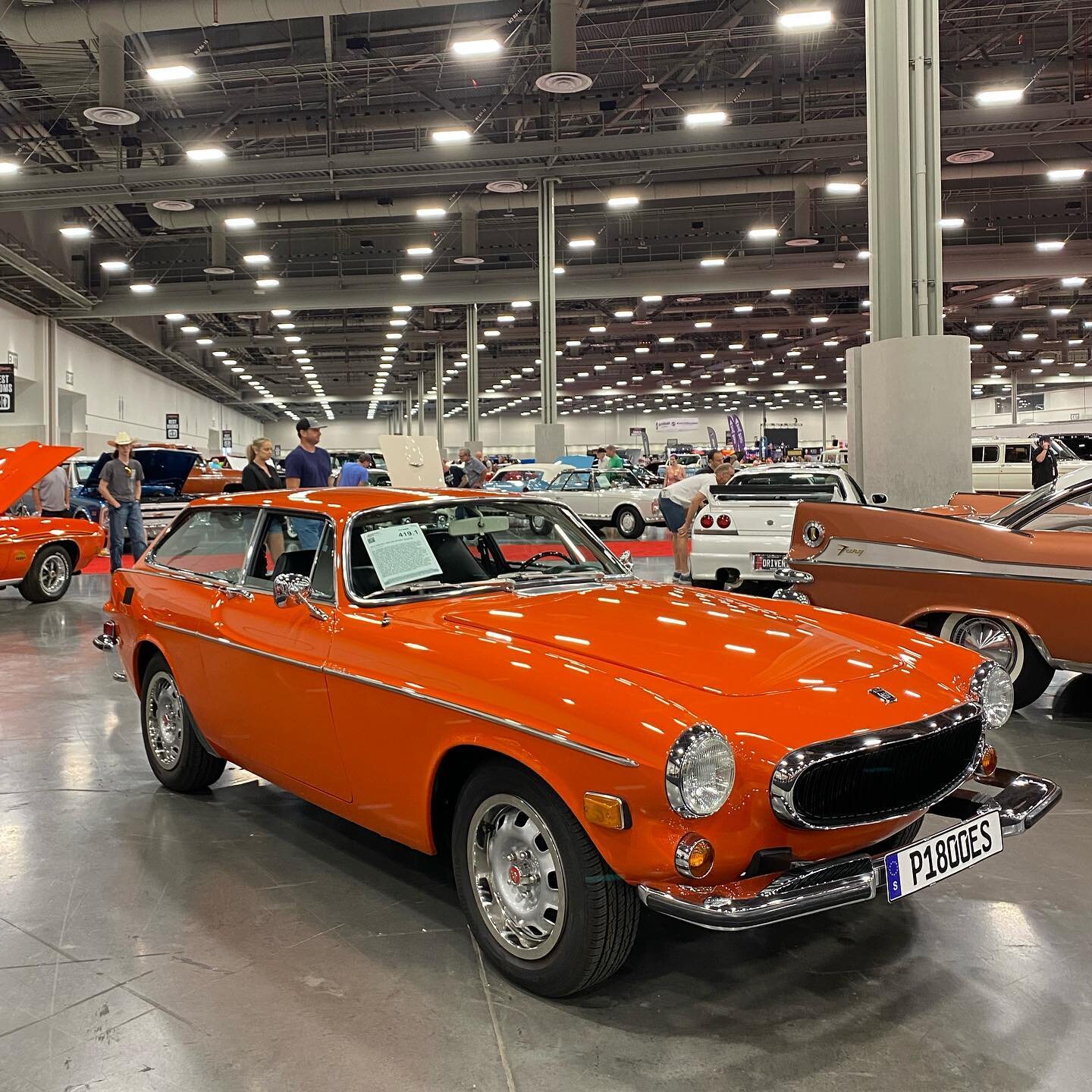 Day 1 @barrett_jackson - we had to start by sharing this wonderfully restored Volvo P1800 ES Sport WAGON!!

What a beautiful car-can&rsquo;t wait to see who takes this one home. 

#daserbecllctv #barrettjackson #lasvegas #volvo #p1800 #classiccars #e