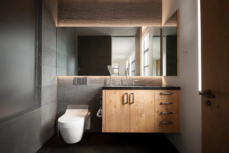Contemporary bathroom in a remodeled San Francisco residence