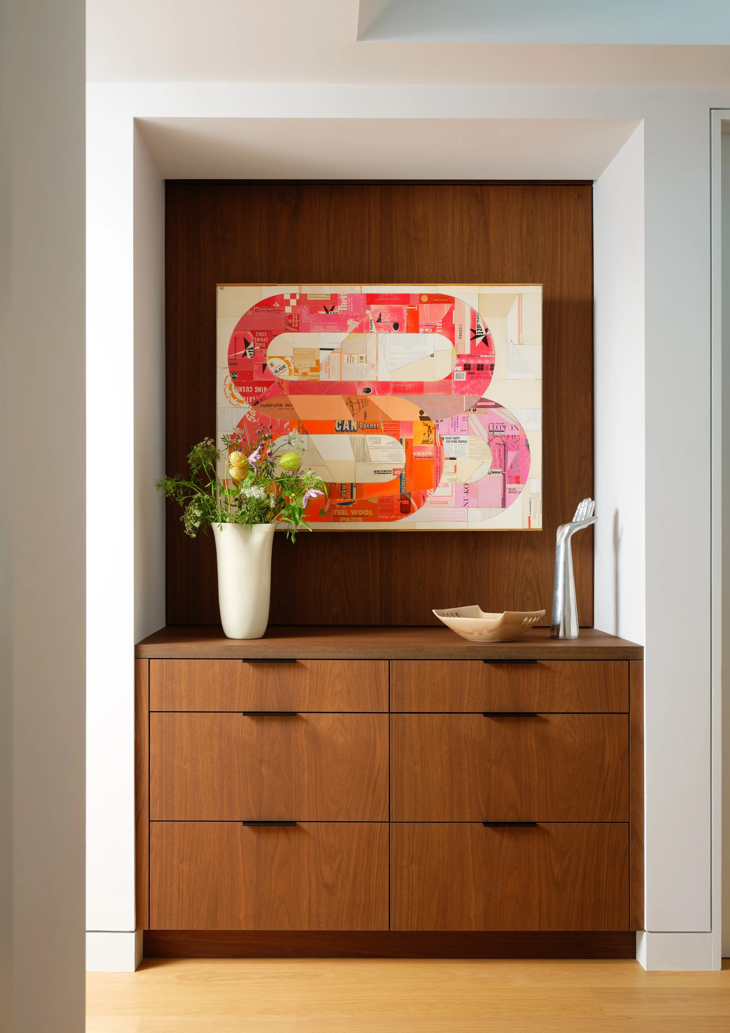 Contemporary interior featuring natural wood materials