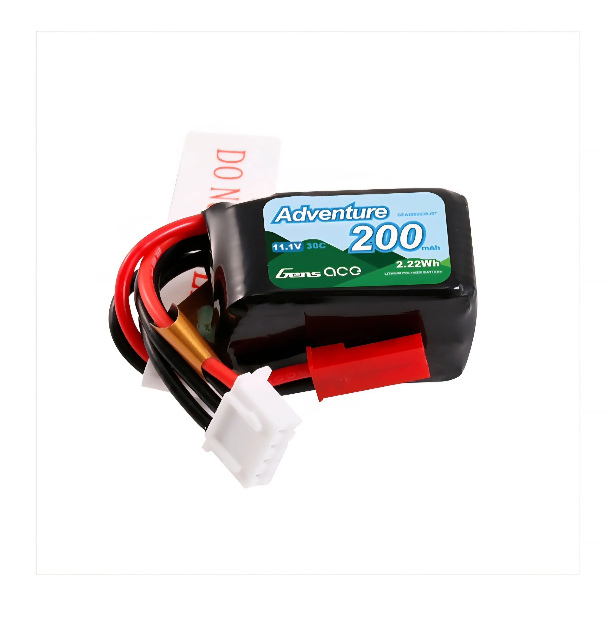 Gens ace 200mAh 3S 11.1V 30C Lipo Battery Pack with JST Plug