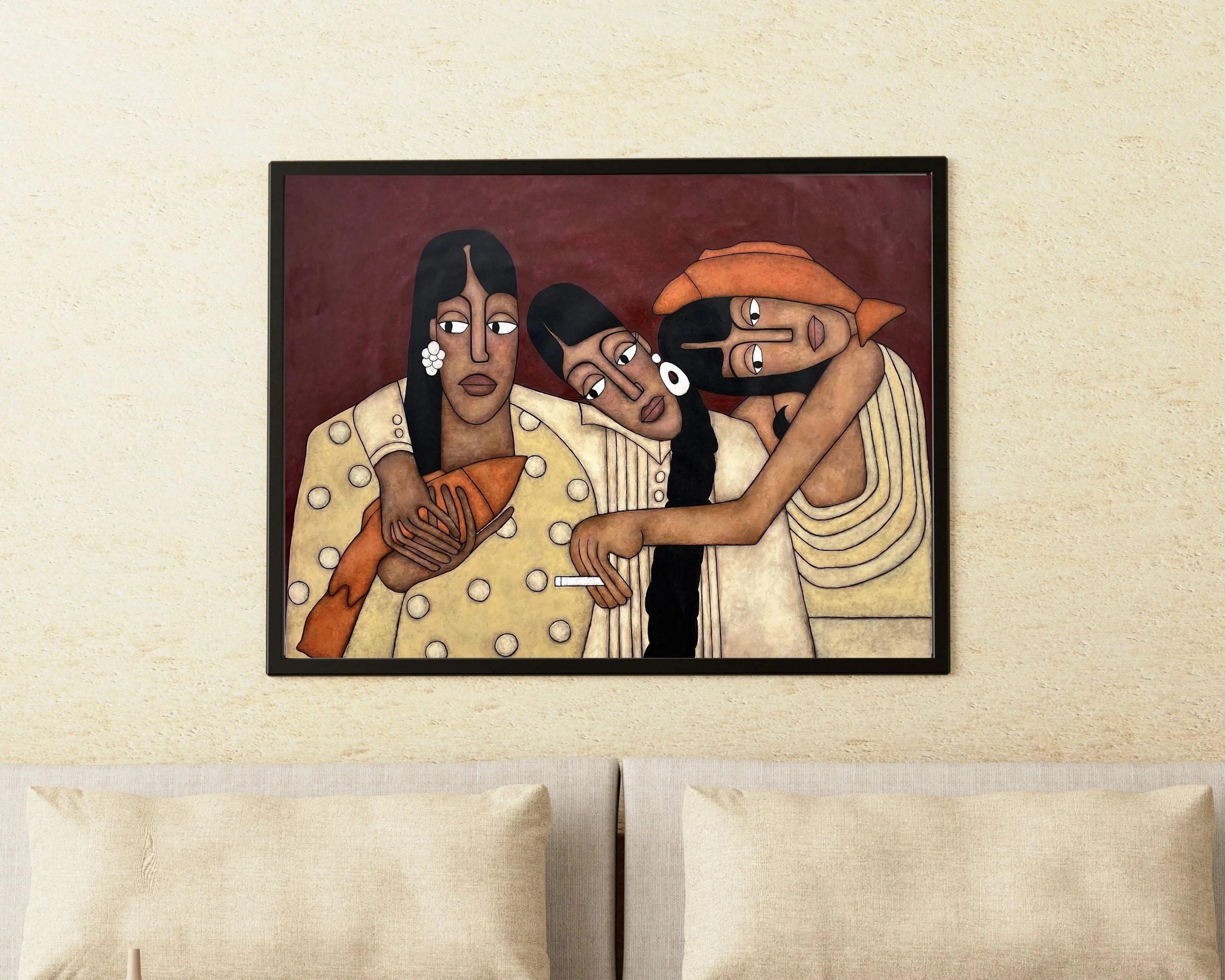 Light Brown 3D Minimalist Wall Frame Mockup Instagram Post.jpeg