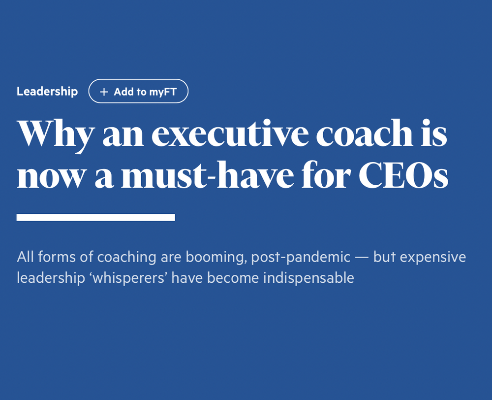 Why an executive coach is now a must-have for CEOs — Motion Learning Why an executive coach is now a must-have for CEOs — Motion Learning