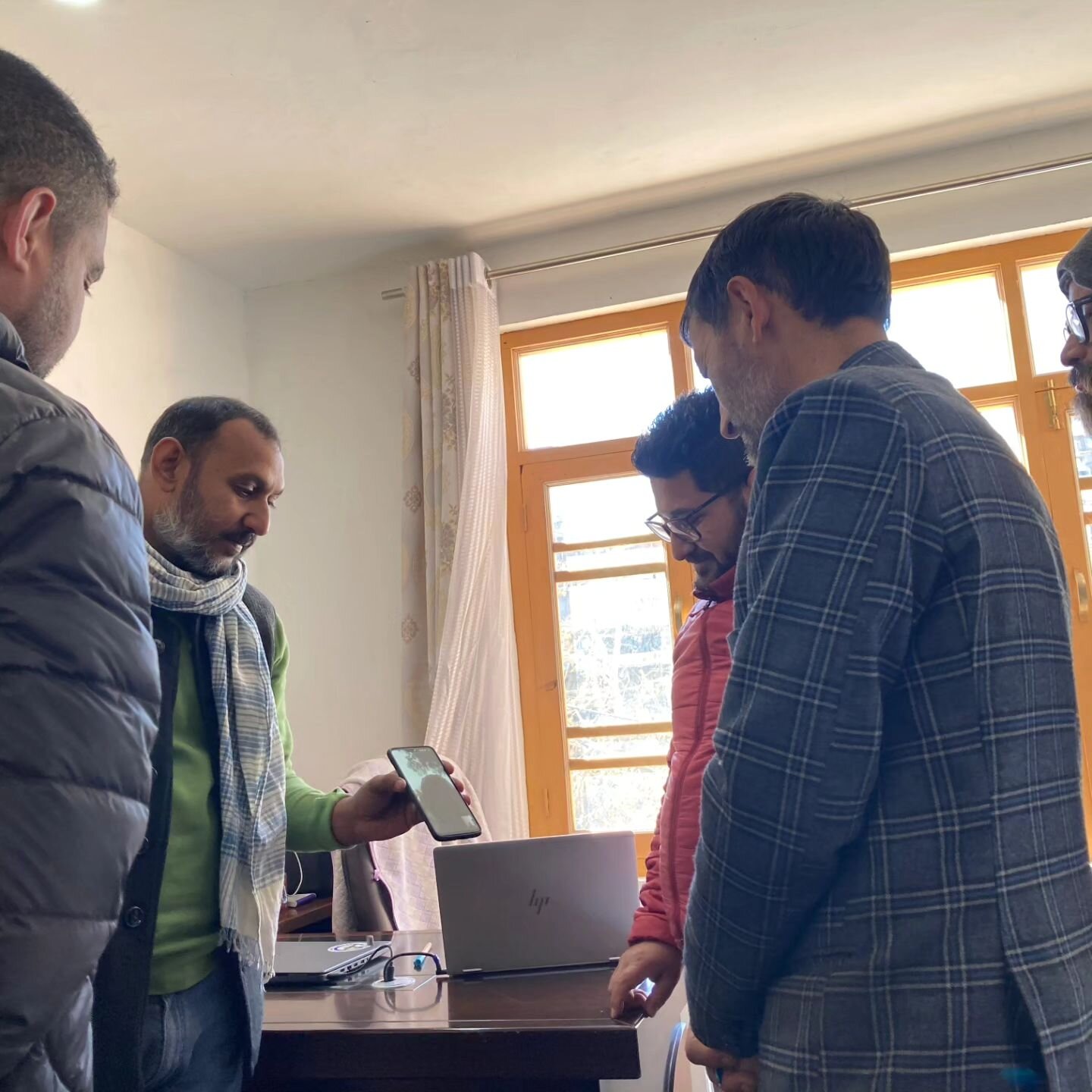 The farmers of the Kargil cold desert facetime with farmers of Bikaner's hot desert to exchange lessons on desert agriculture, facilitated by the Desert Resources Centre and the Tropicalist Trust in Kargil. The folks from DRC also met with Elected Co