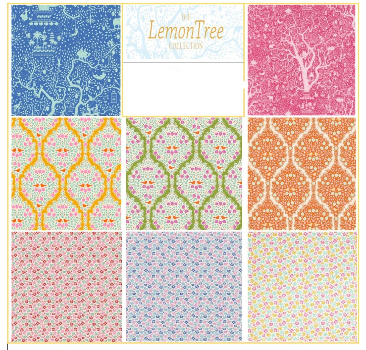 TILDA Lemon Tree Collection Craft Cotton