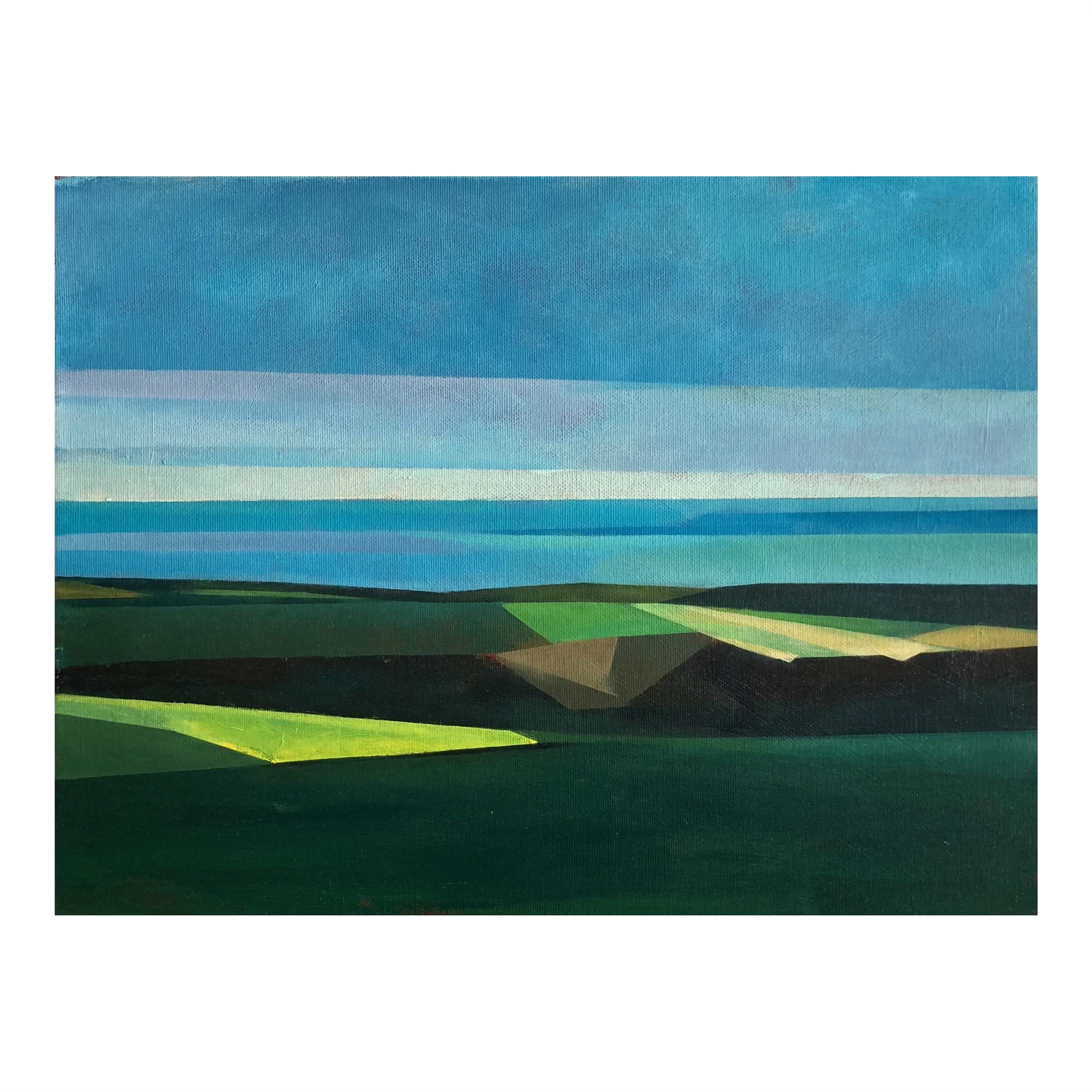 The View from Firle Beacon Towards the Sea