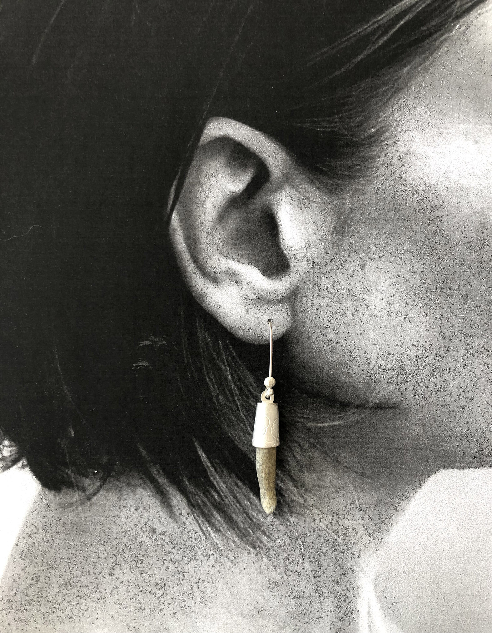 Alison Boyce Little Legs Earrings found ceramic and silver