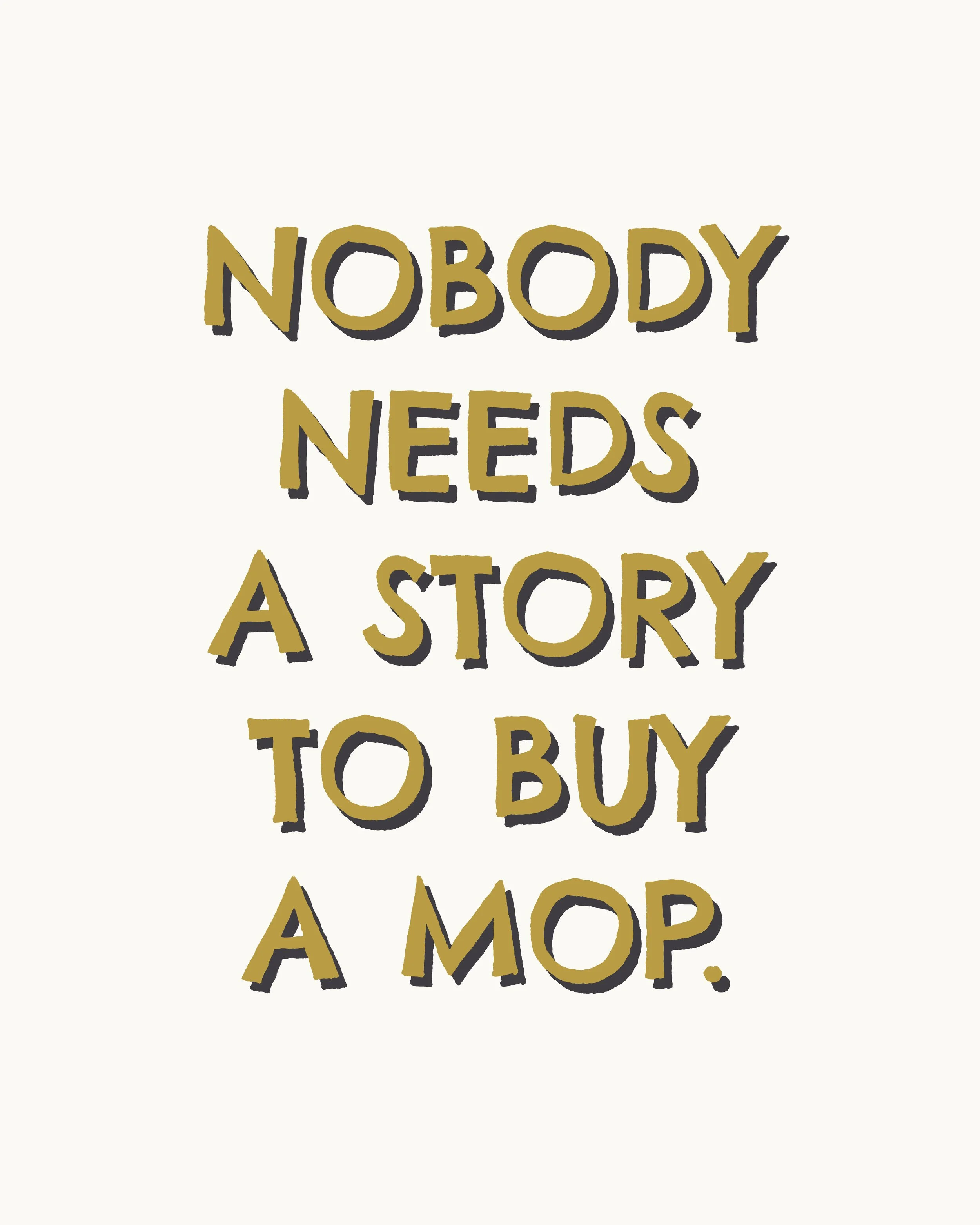 Nobody Is Shopping for Your Tea Towel
