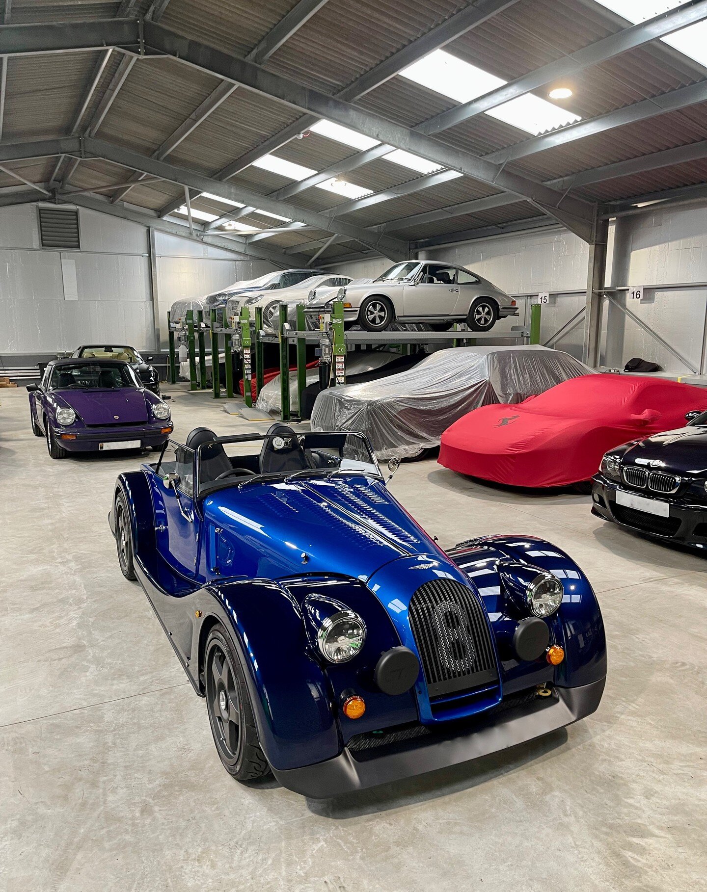 It doesn&rsquo;t get rarer than this! Soft-top season is well and truly over for this &lsquo;1 of 9&rsquo; Morgan which has been fully prepped for long-term storage 🇬🇧#carstorage #vehiclestorage #winterstorage #morgan #morganmotors